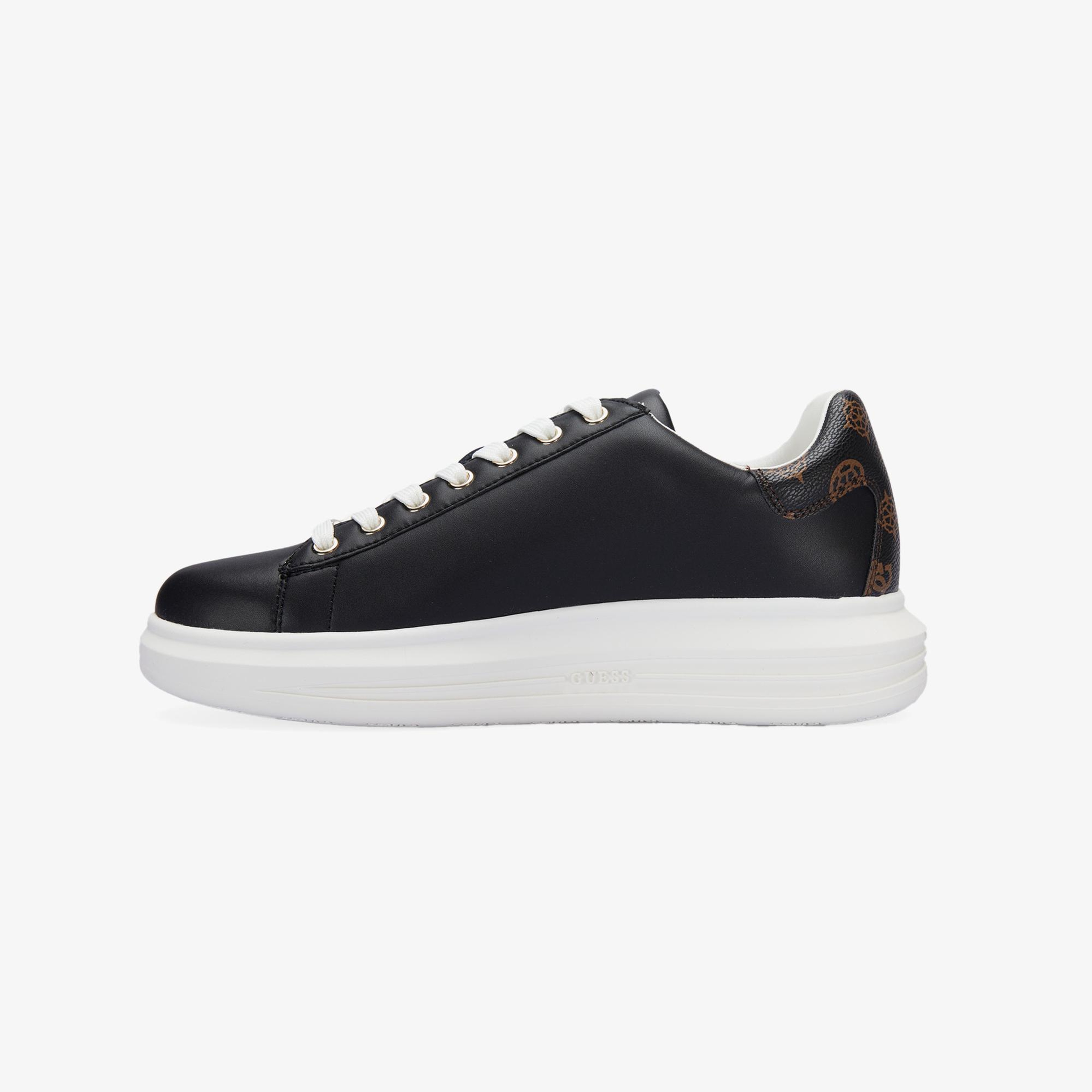 Guess Vibo Leather Kadın Siyah Sneaker