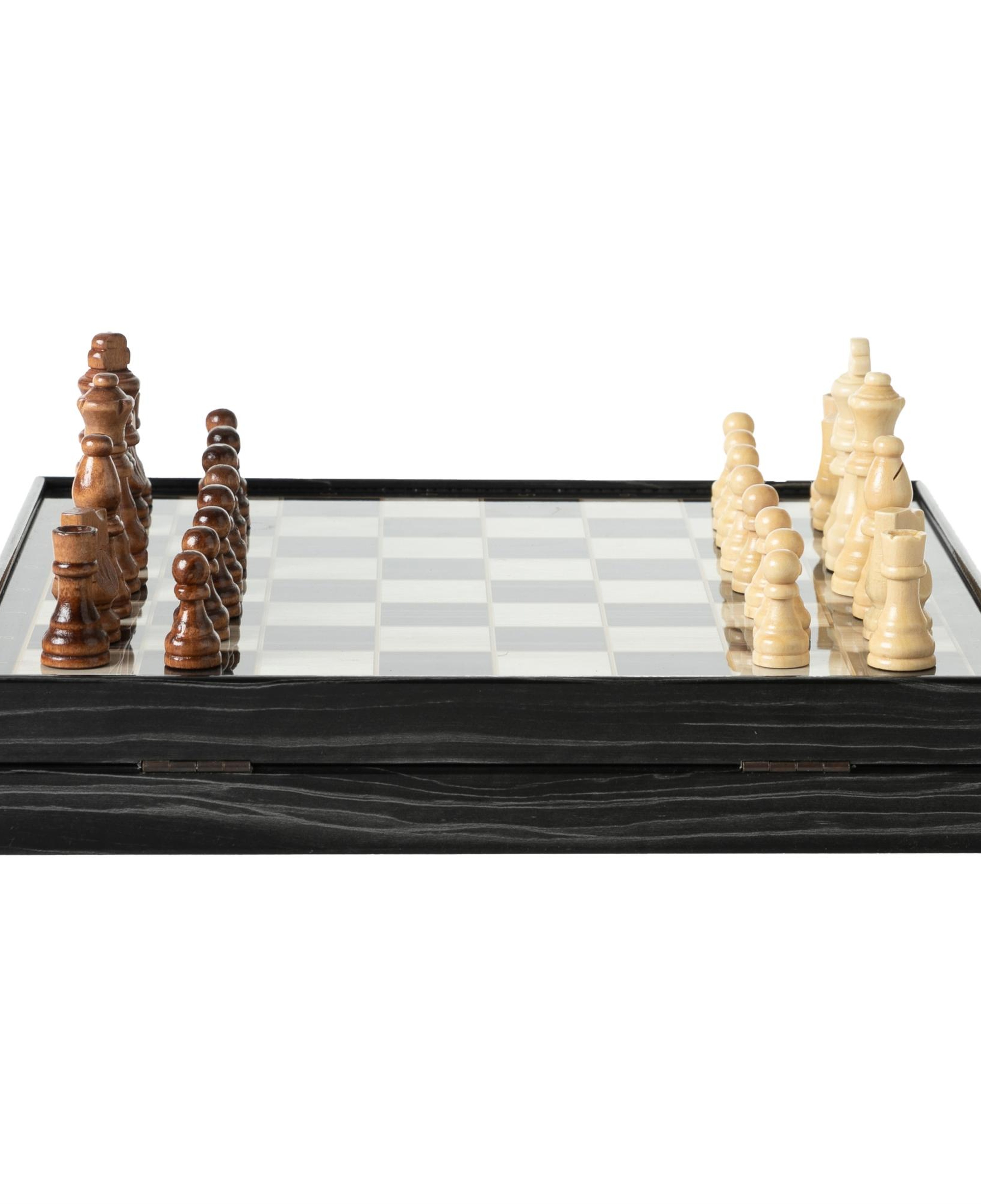 BLACK MARBLE HAZNELİ SATRANÇ