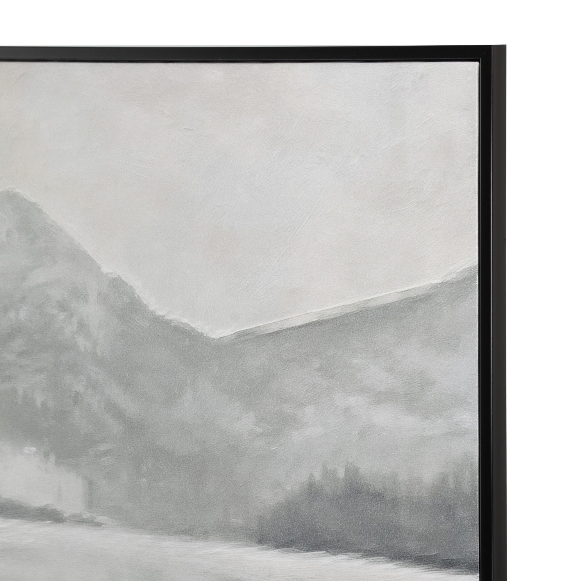 QUIET SHORE ÇERÇEVELİ YAĞLIBOYA TABLO 100X100 CM