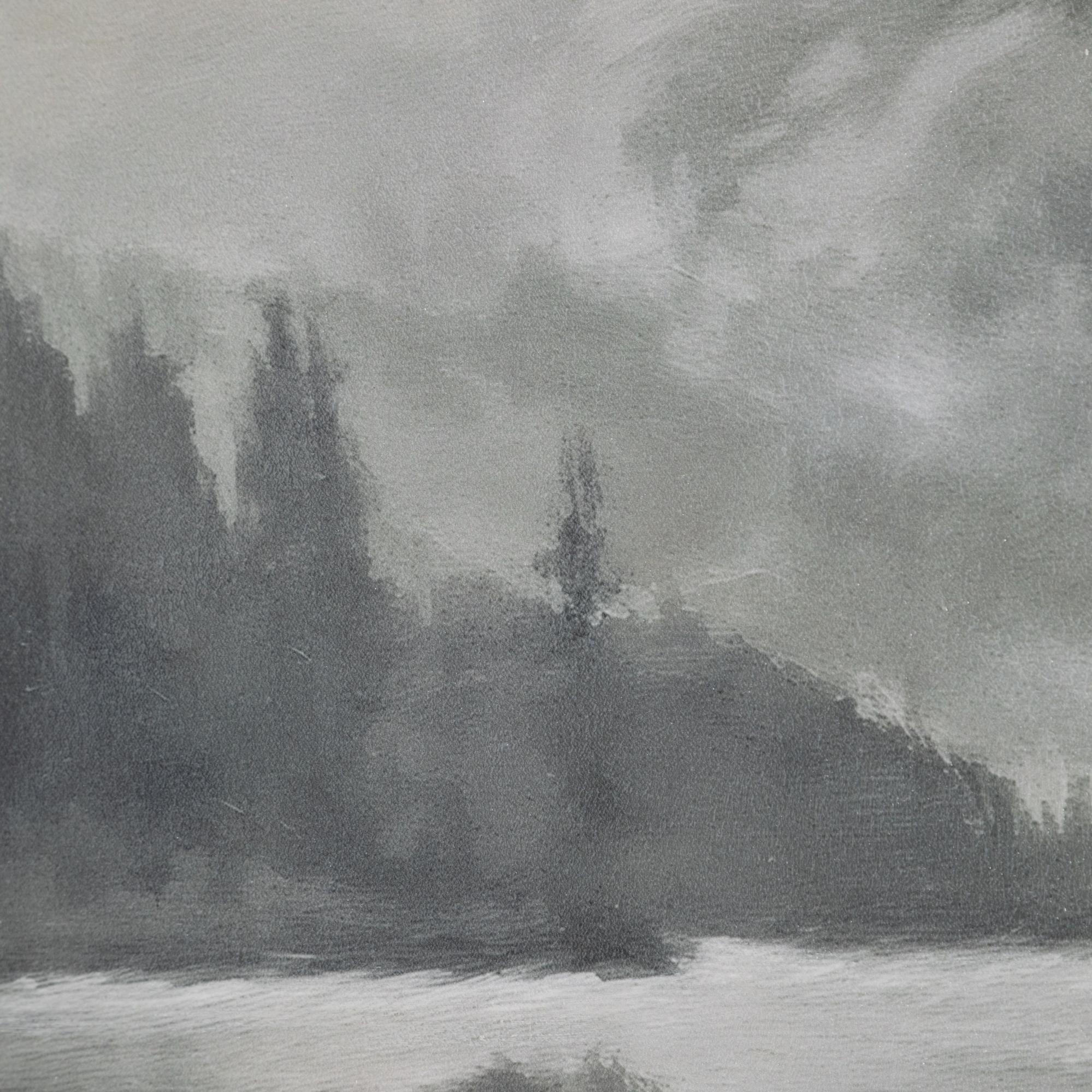 QUIET SHORE ÇERÇEVELİ YAĞLIBOYA TABLO 100X100 CM