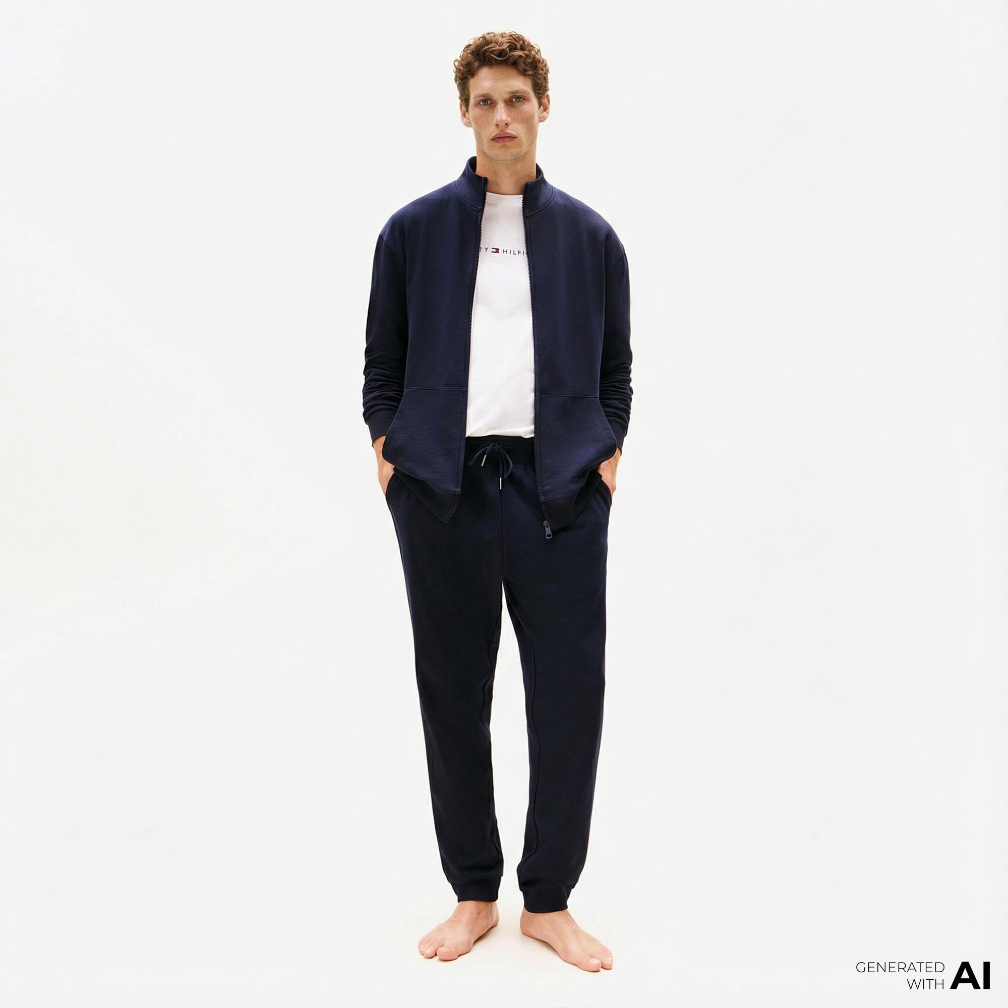 Tommy Hilfiger Track Erkek Lacivert Pijama