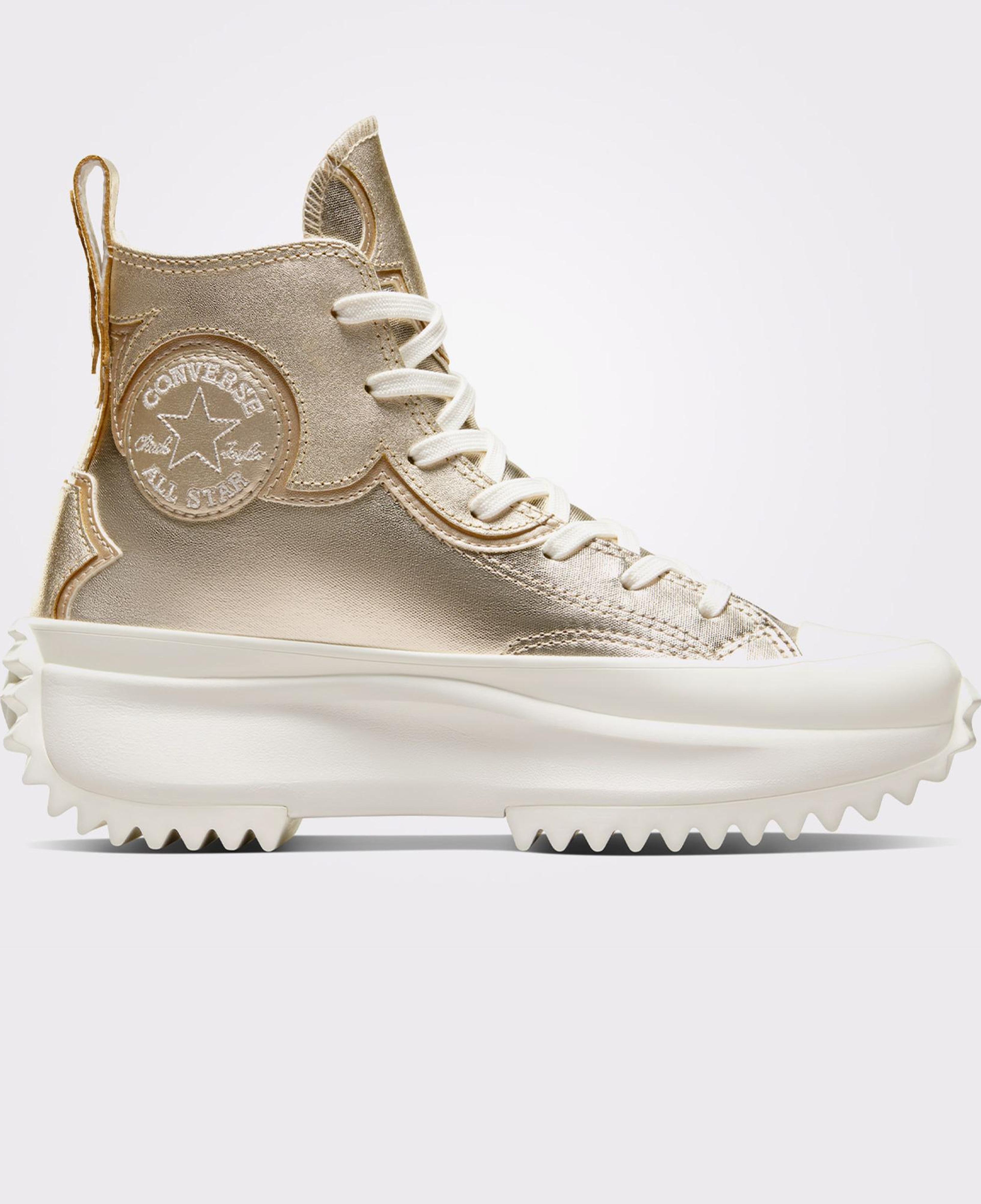 Converse Run Star Hike Unisex Altın Platform Sneaker