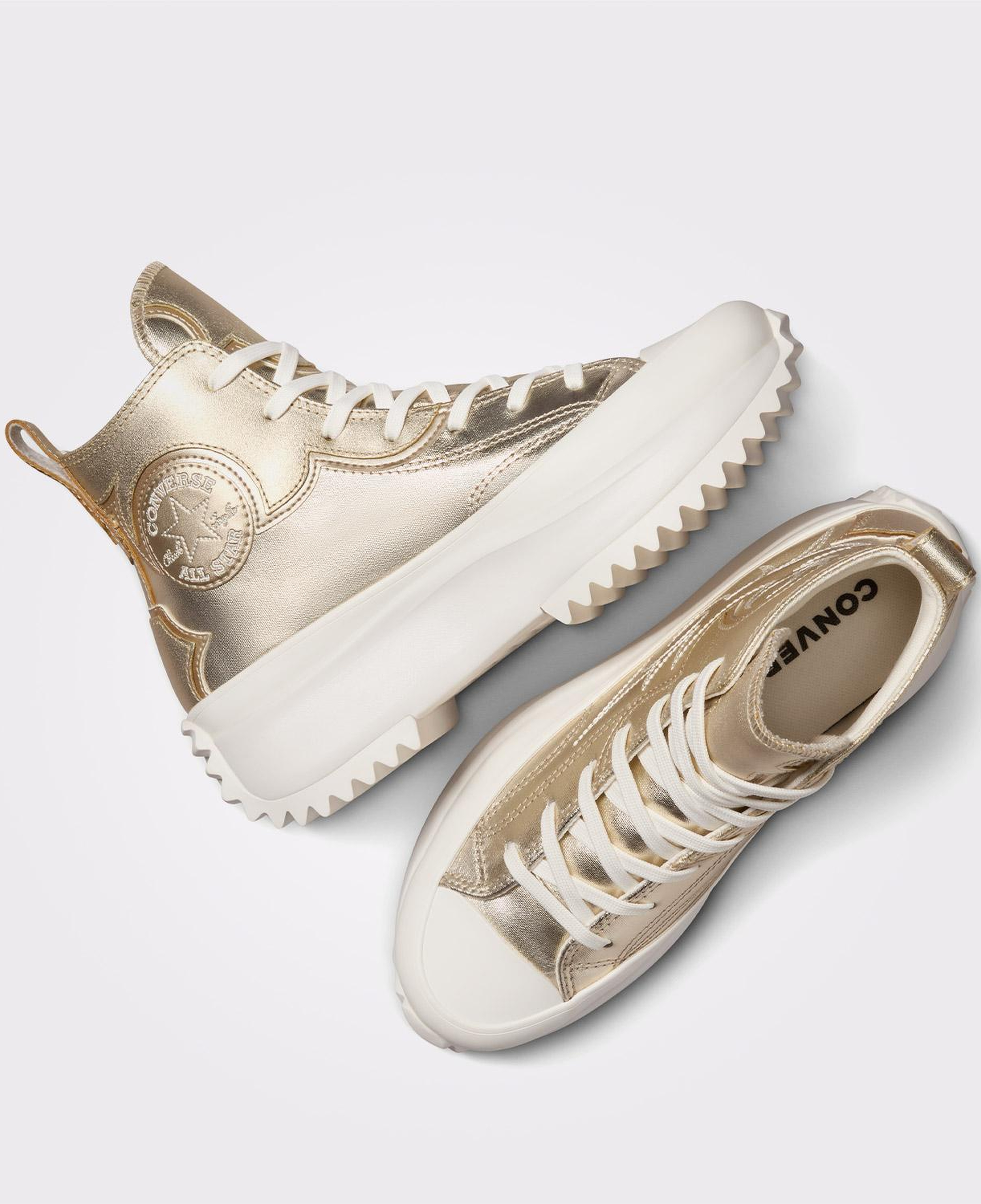 Converse Run Star Hike Unisex Altın Platform Sneaker