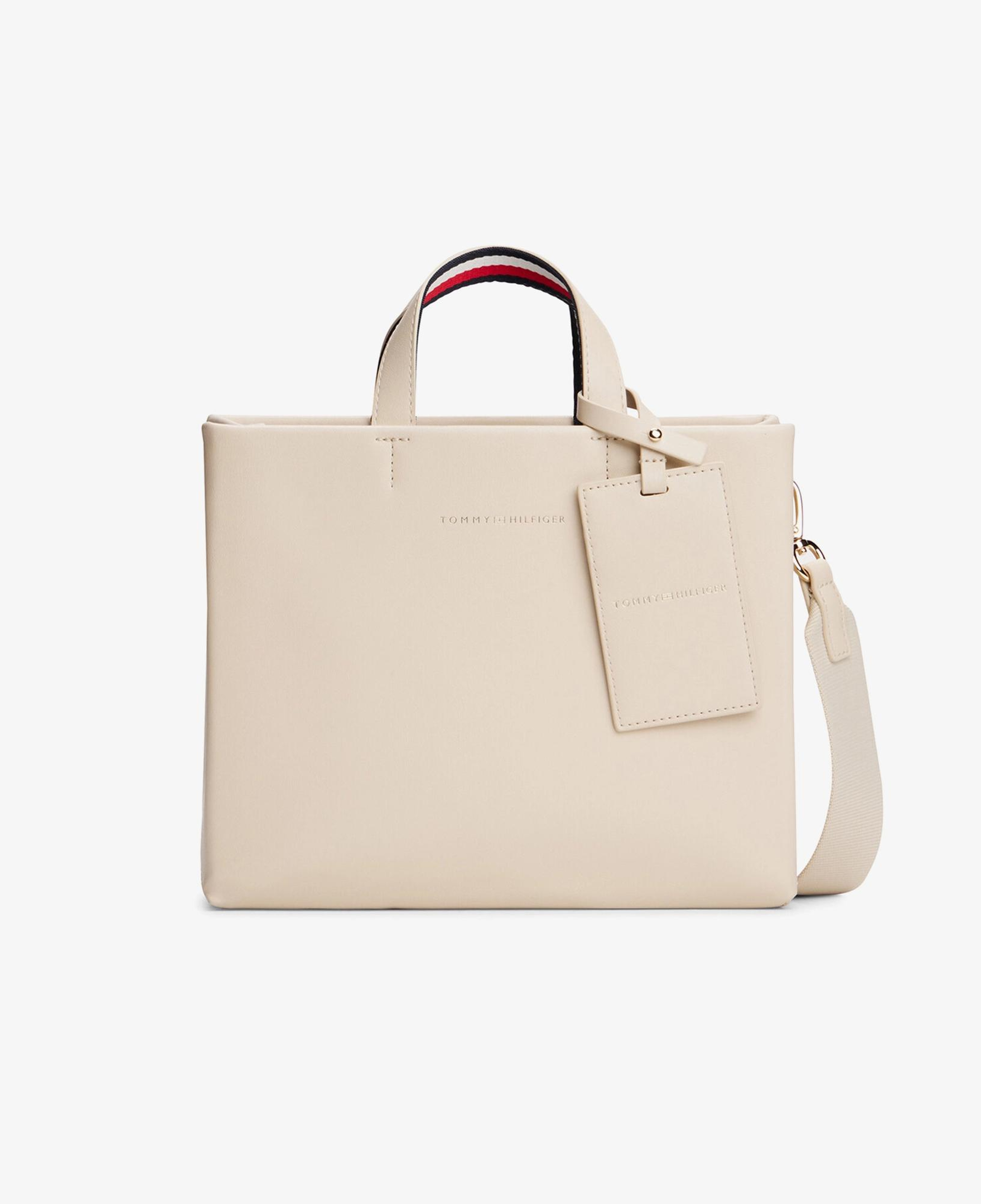 Tommy Hilfiger Established Med Shopper Kadın Bej Tote Çantası