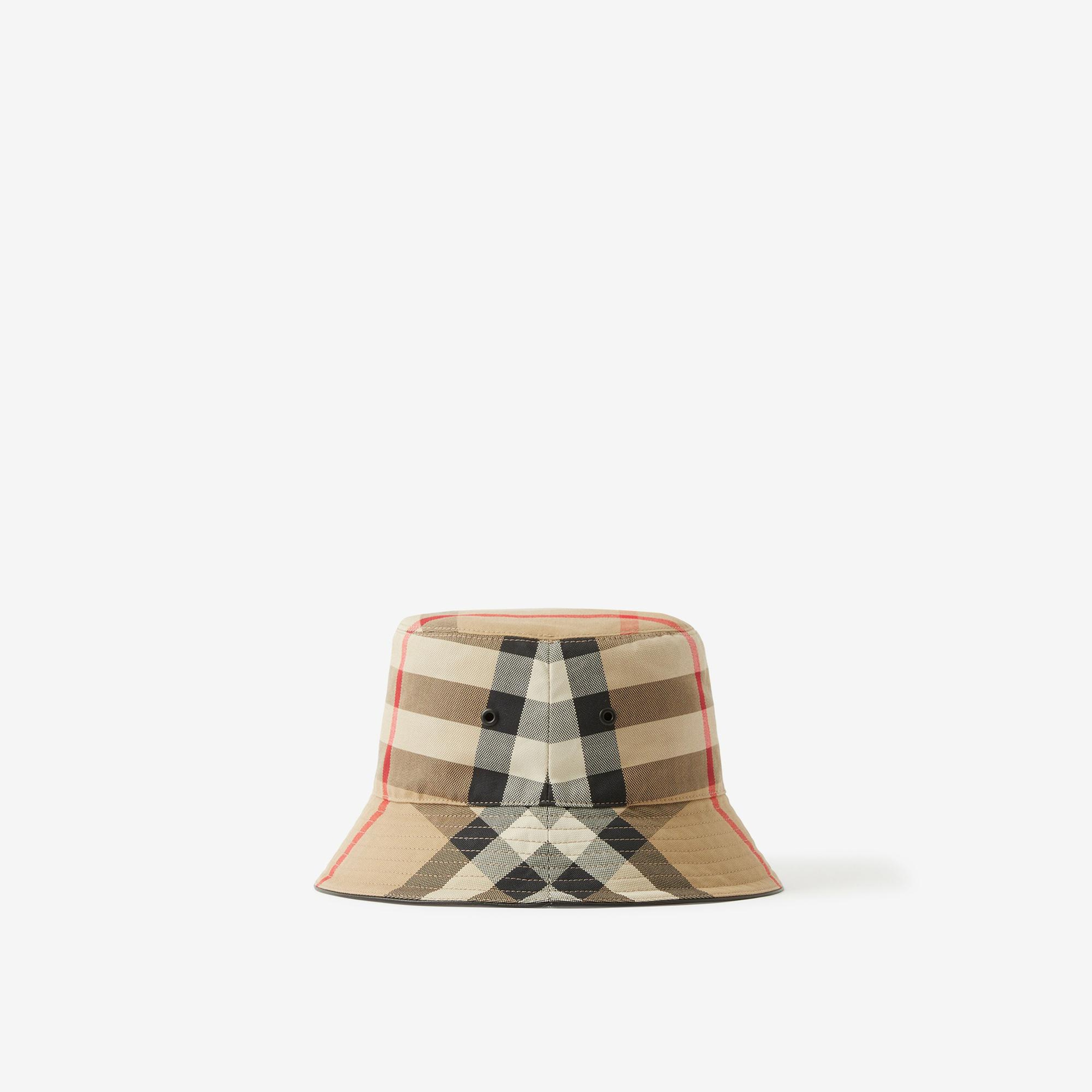 Burberry Exaggerated Cotton Bucket Erkek Bej Şapka