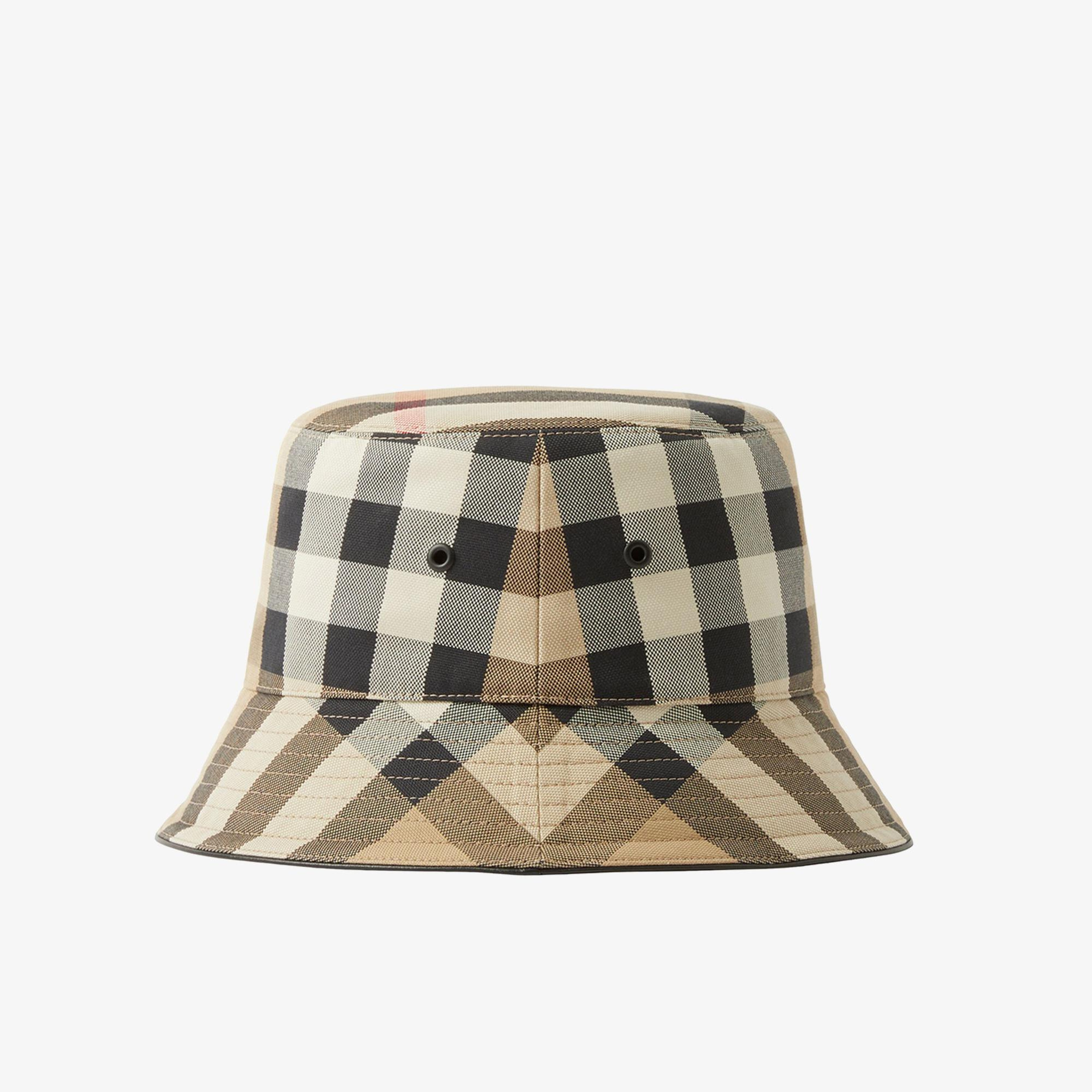 Burberry Exaggerated Cotton Bucket Erkek Bej Şapka