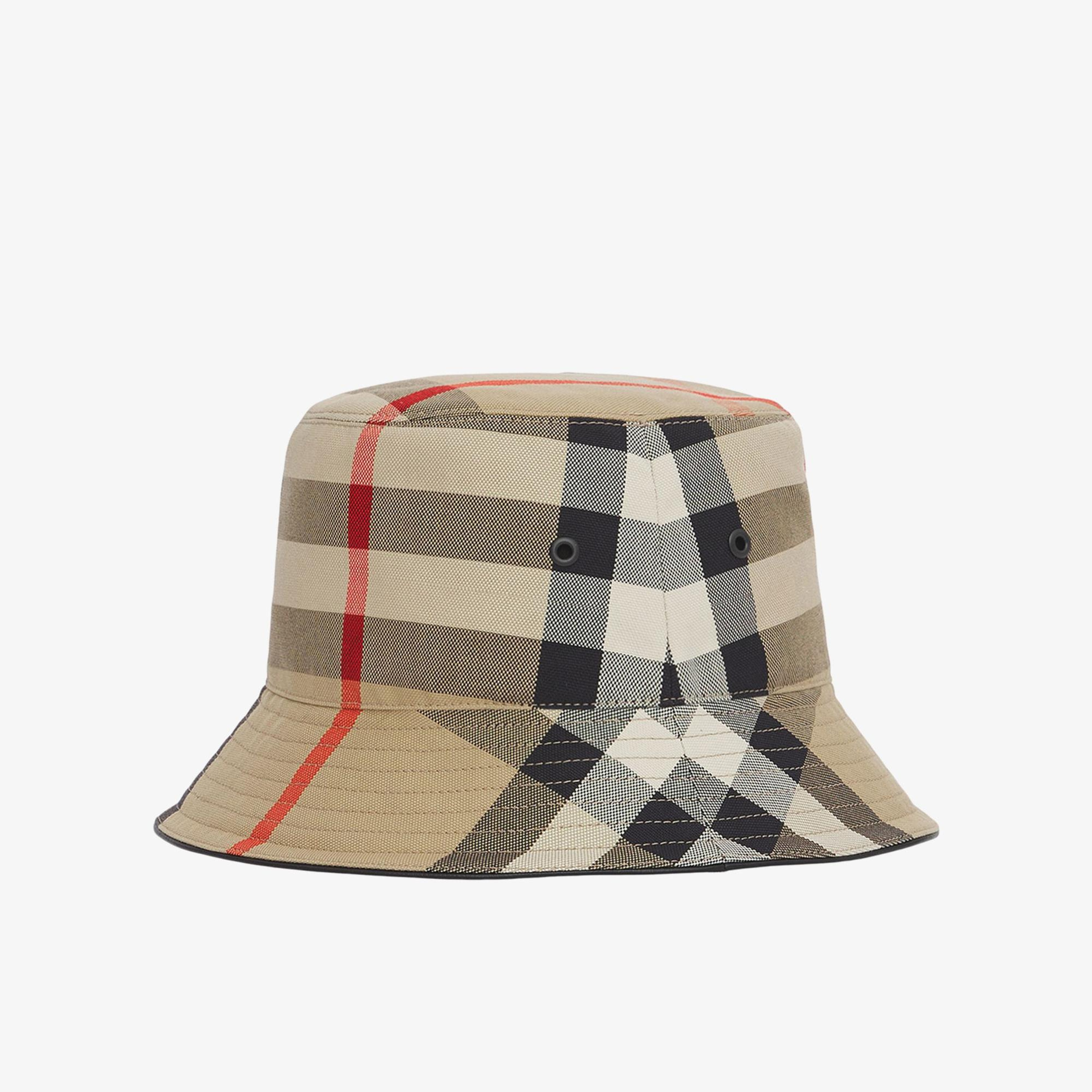 Burberry Exaggerated Cotton Bucket Erkek Bej Şapka