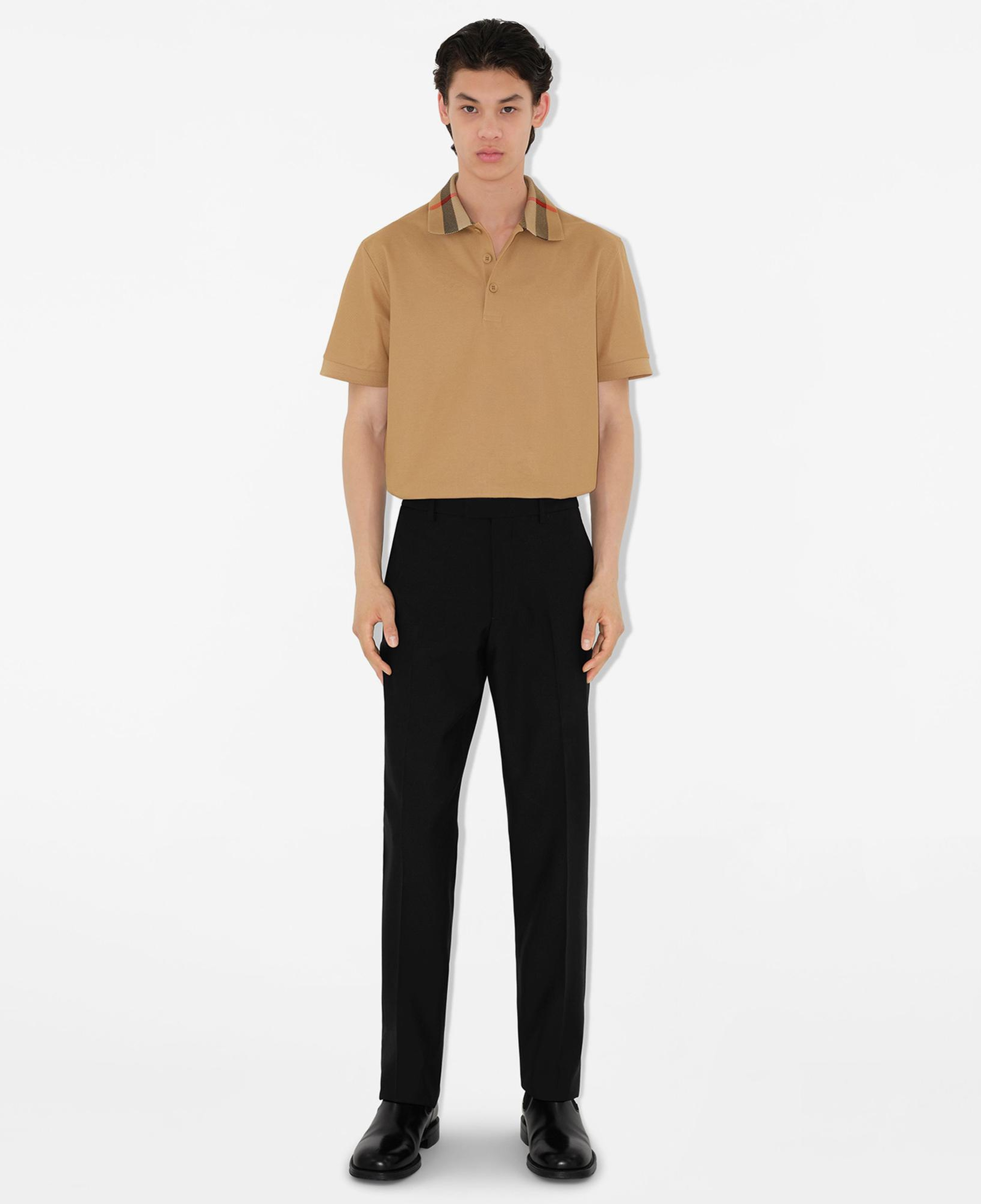 Burberry Pamuklu Erkek Bej Polo