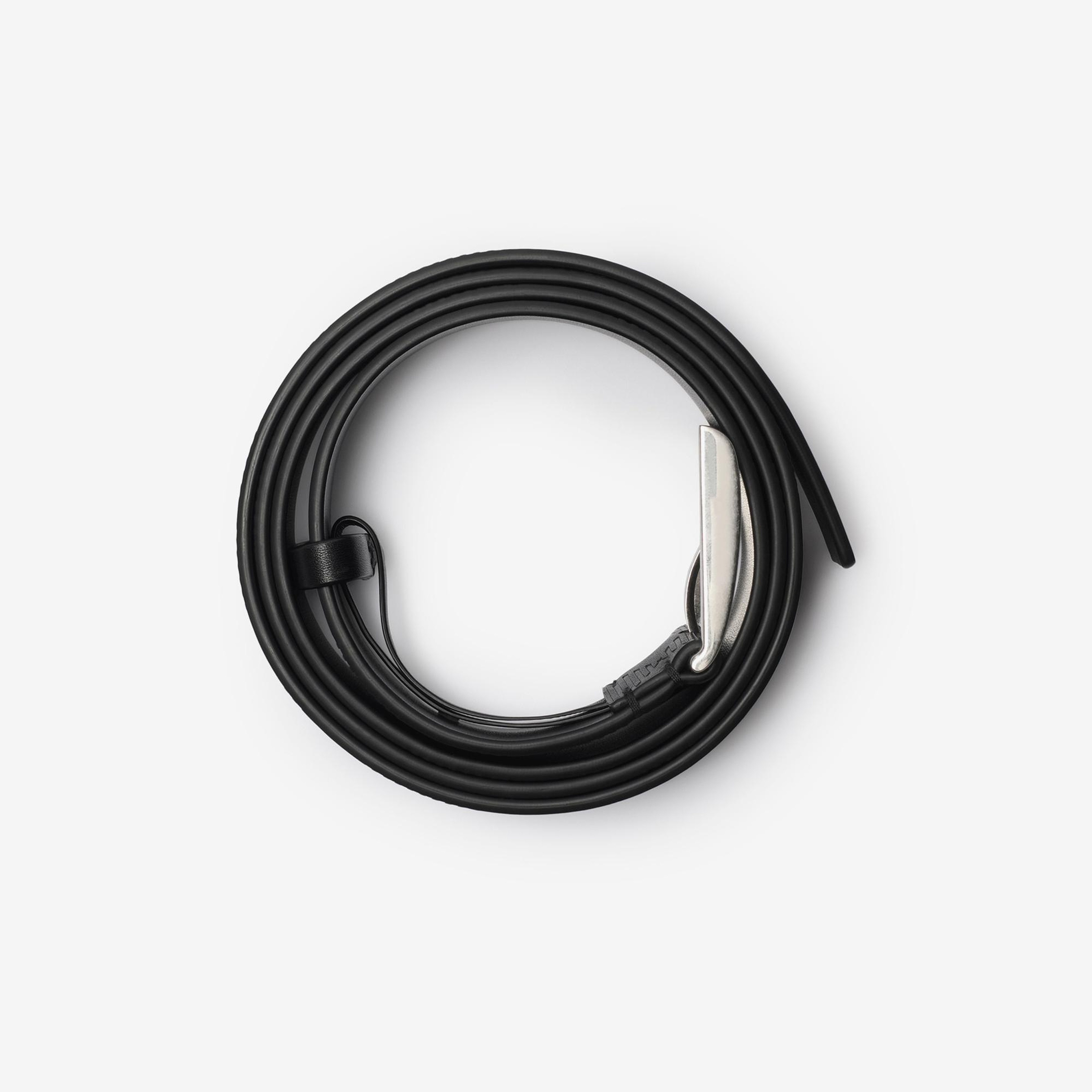 Burberry Shield Classic Pin35 E5L Leather Erkek Siyah Kemer