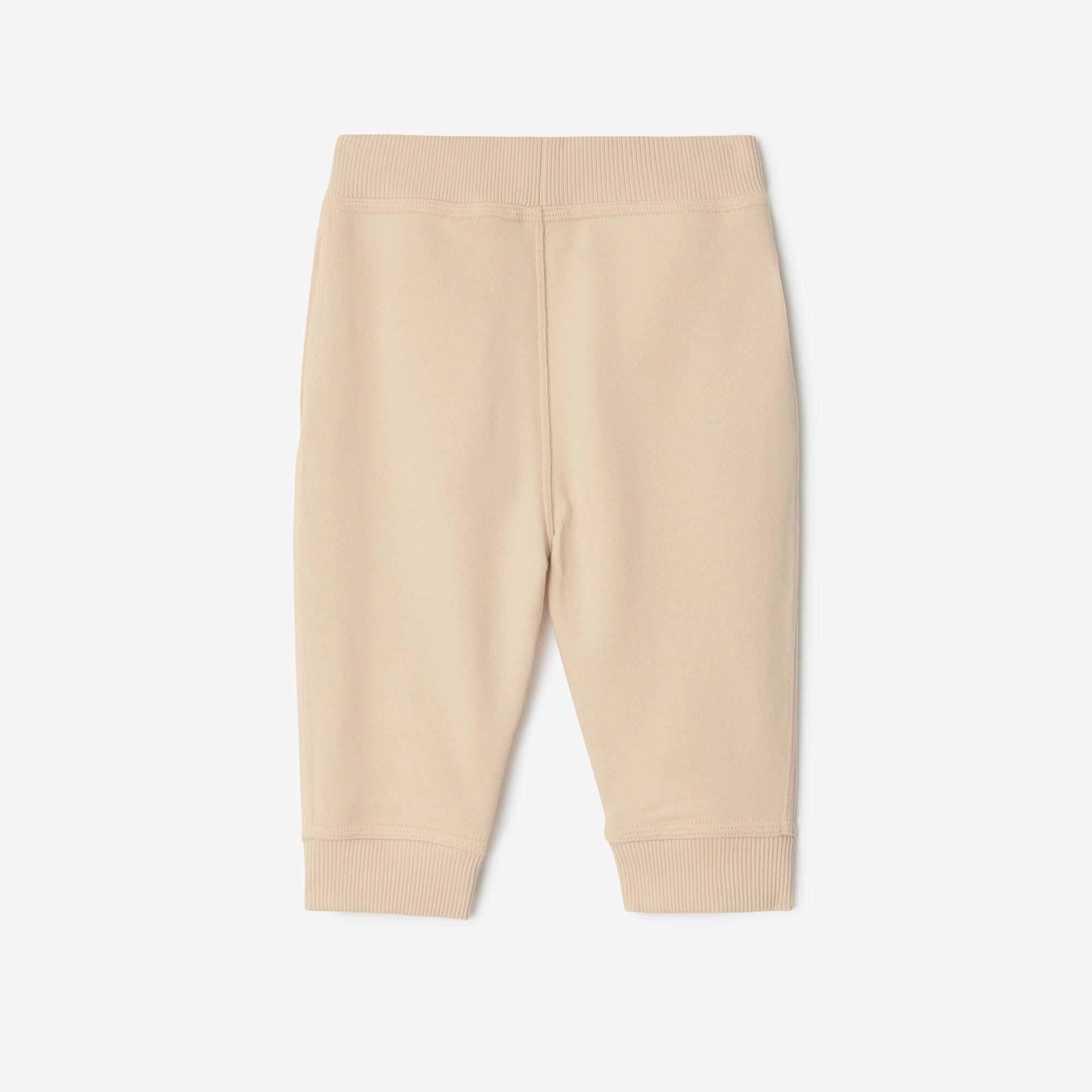 Burberry Jackson Label Cotton Jogging Çocuk Krem Eşofman Altı