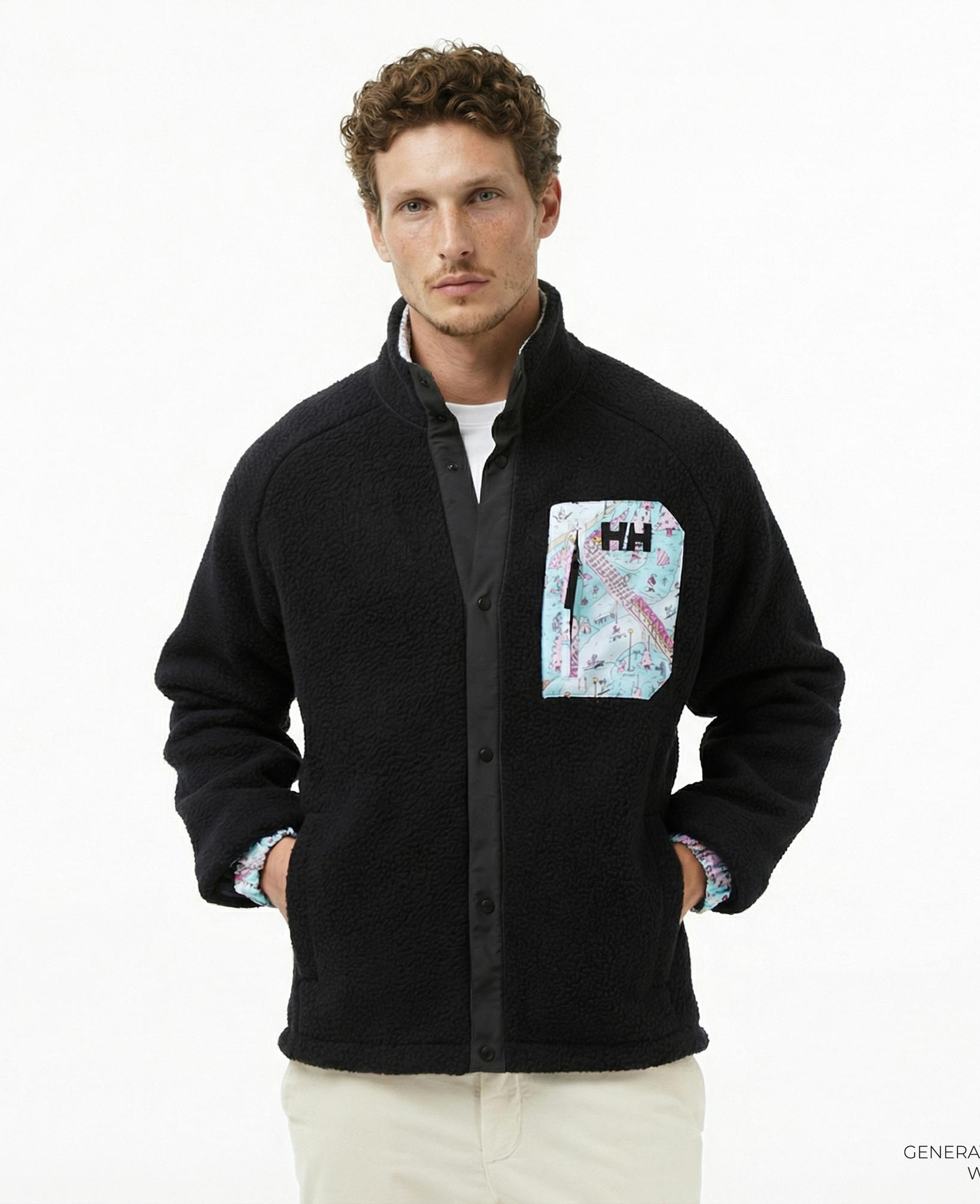 Helly Hansen Panorama Pile Snap Erkek Siyah Ceket