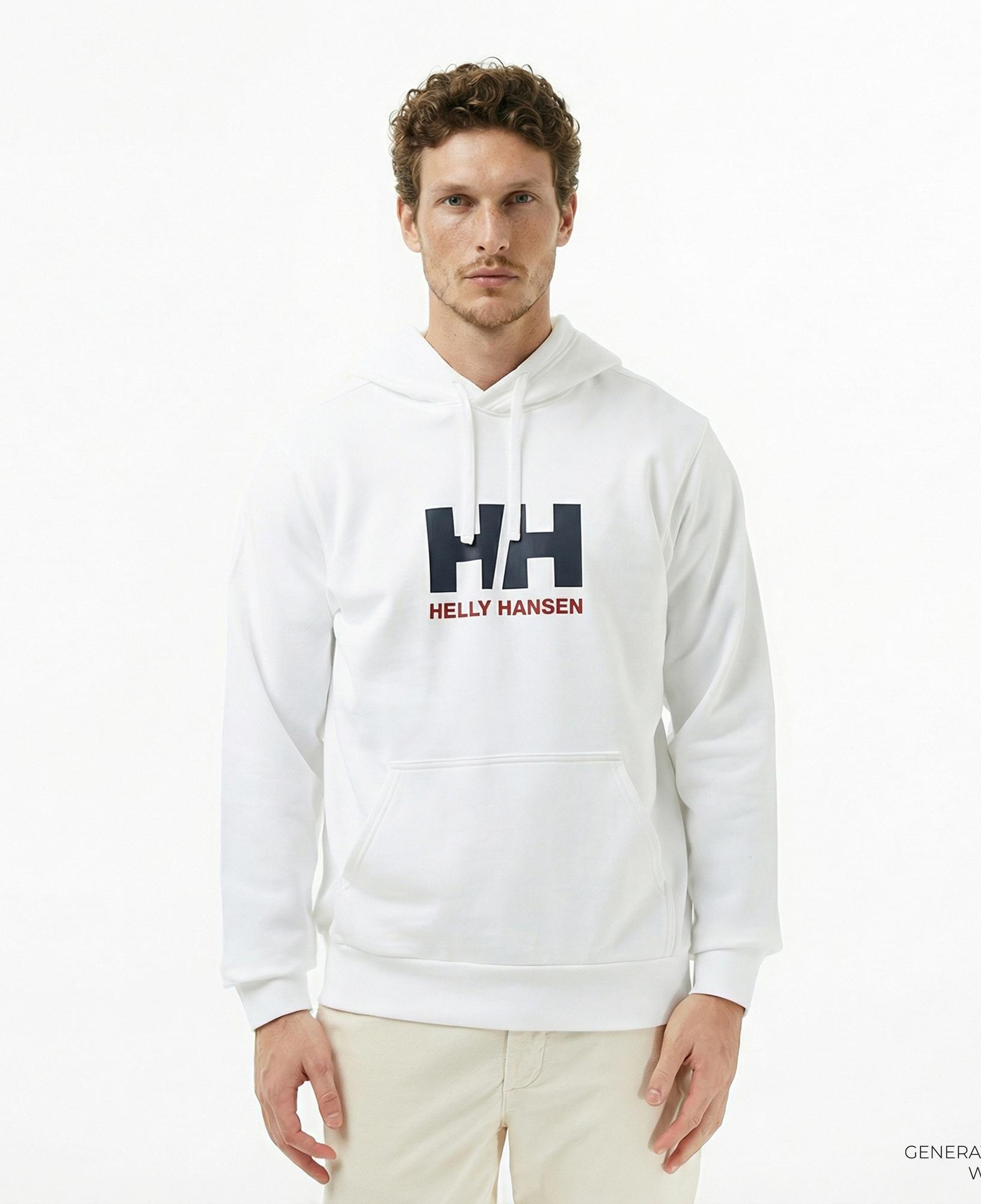 Helly Hansen Logo 3.0 Erkek Beyaz Sweatshirt