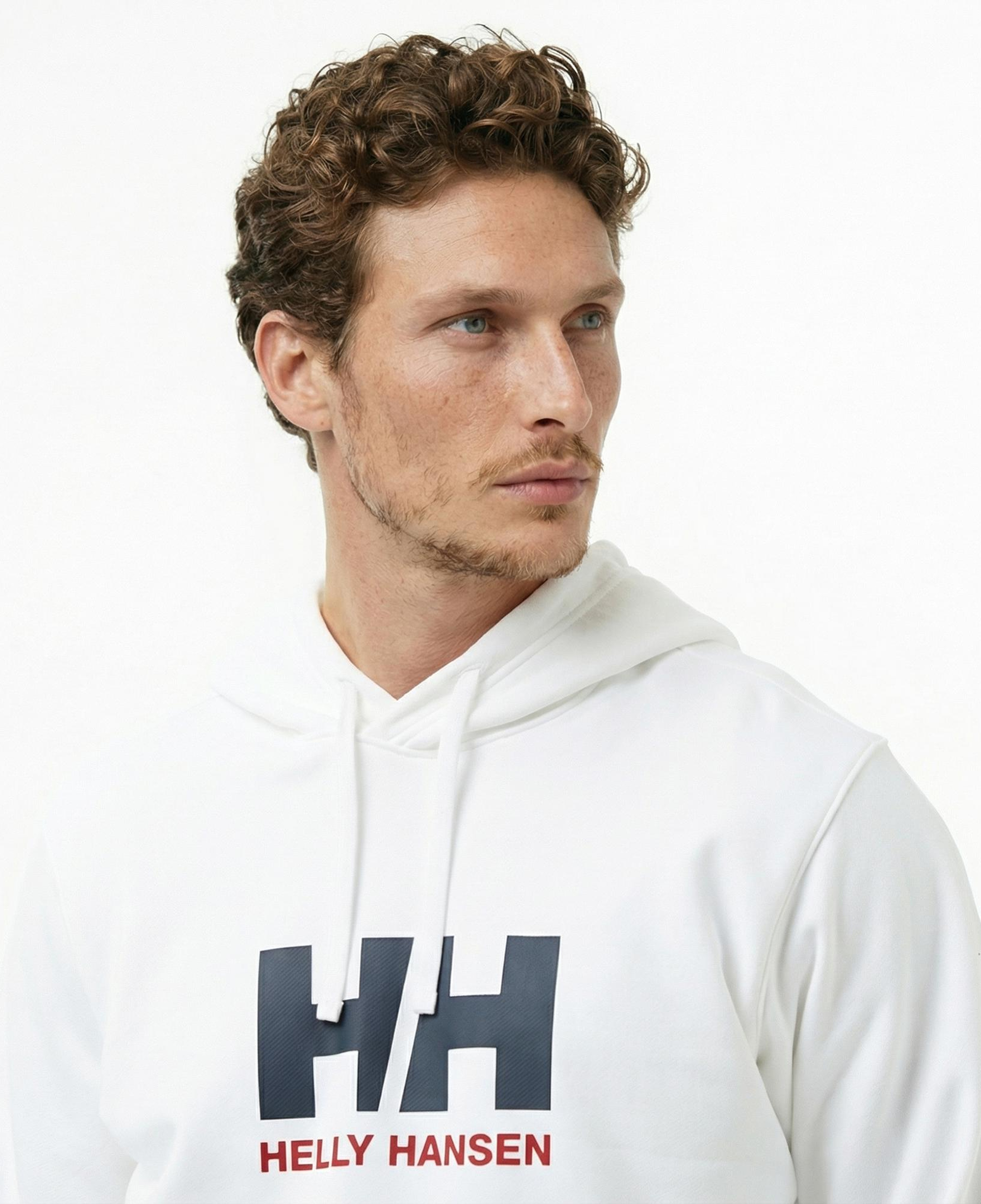 Helly Hansen Logo 3.0 Erkek Beyaz Sweatshirt