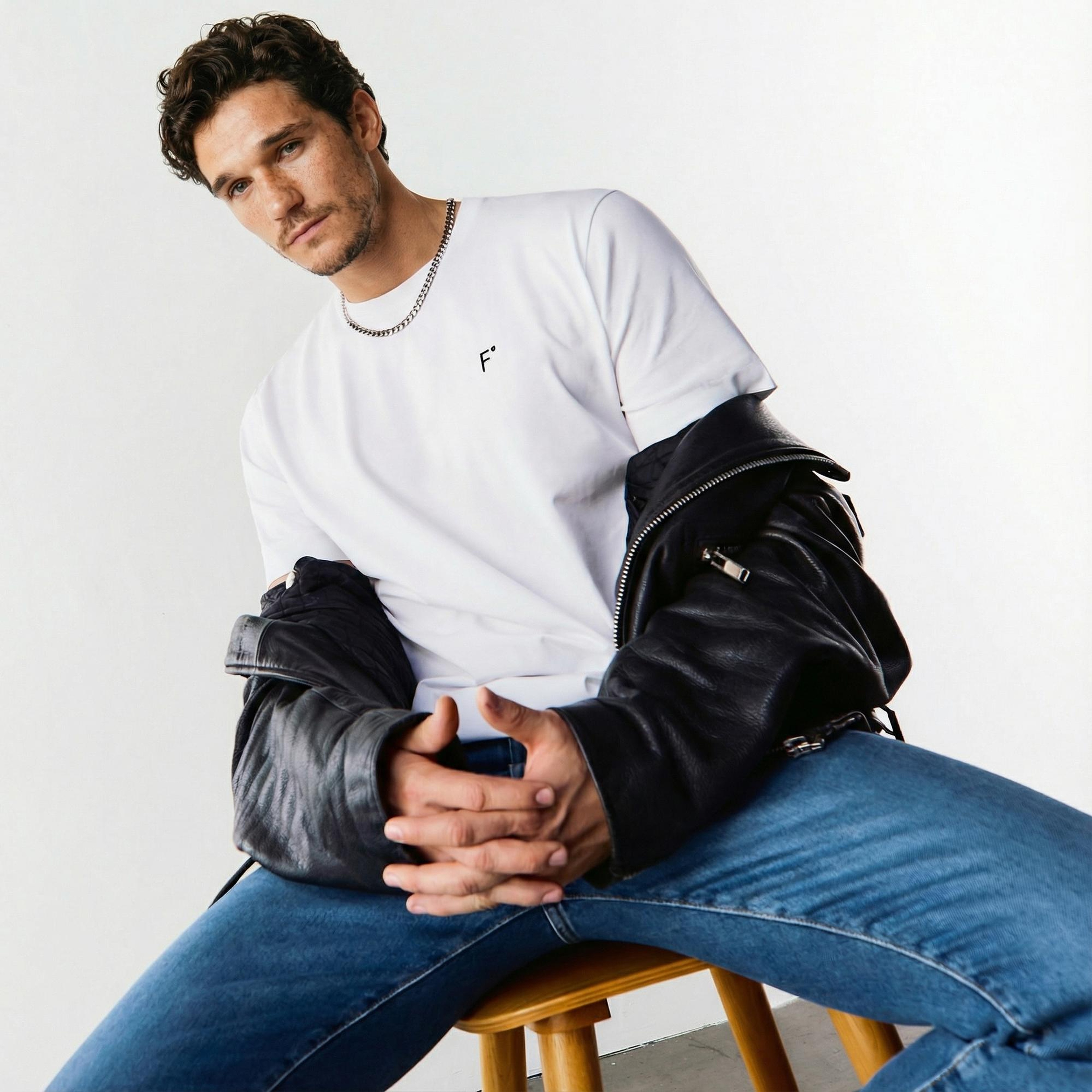 FashFed Unisex Beyaz T-Shirt