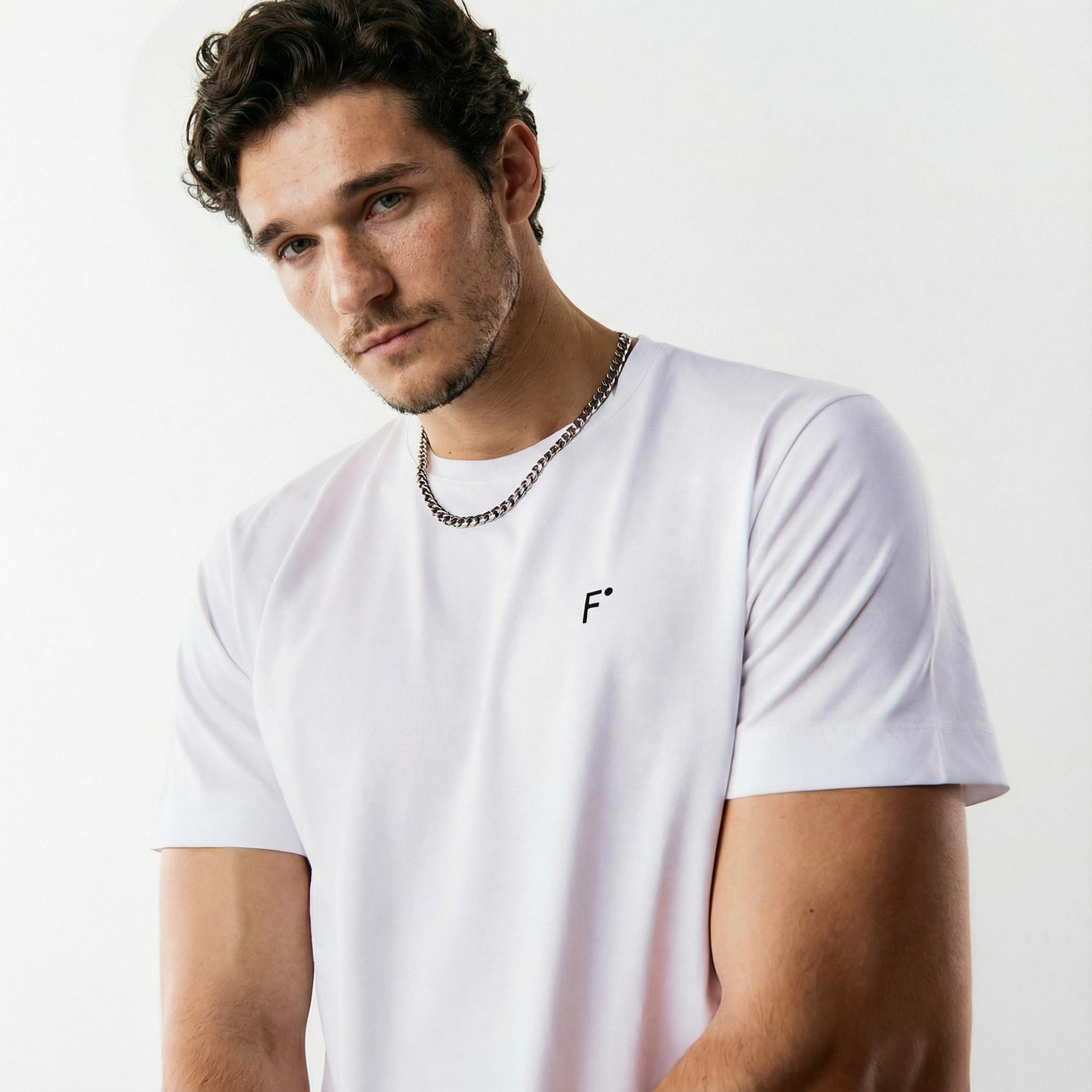 FashFed Unisex Beyaz T-Shirt