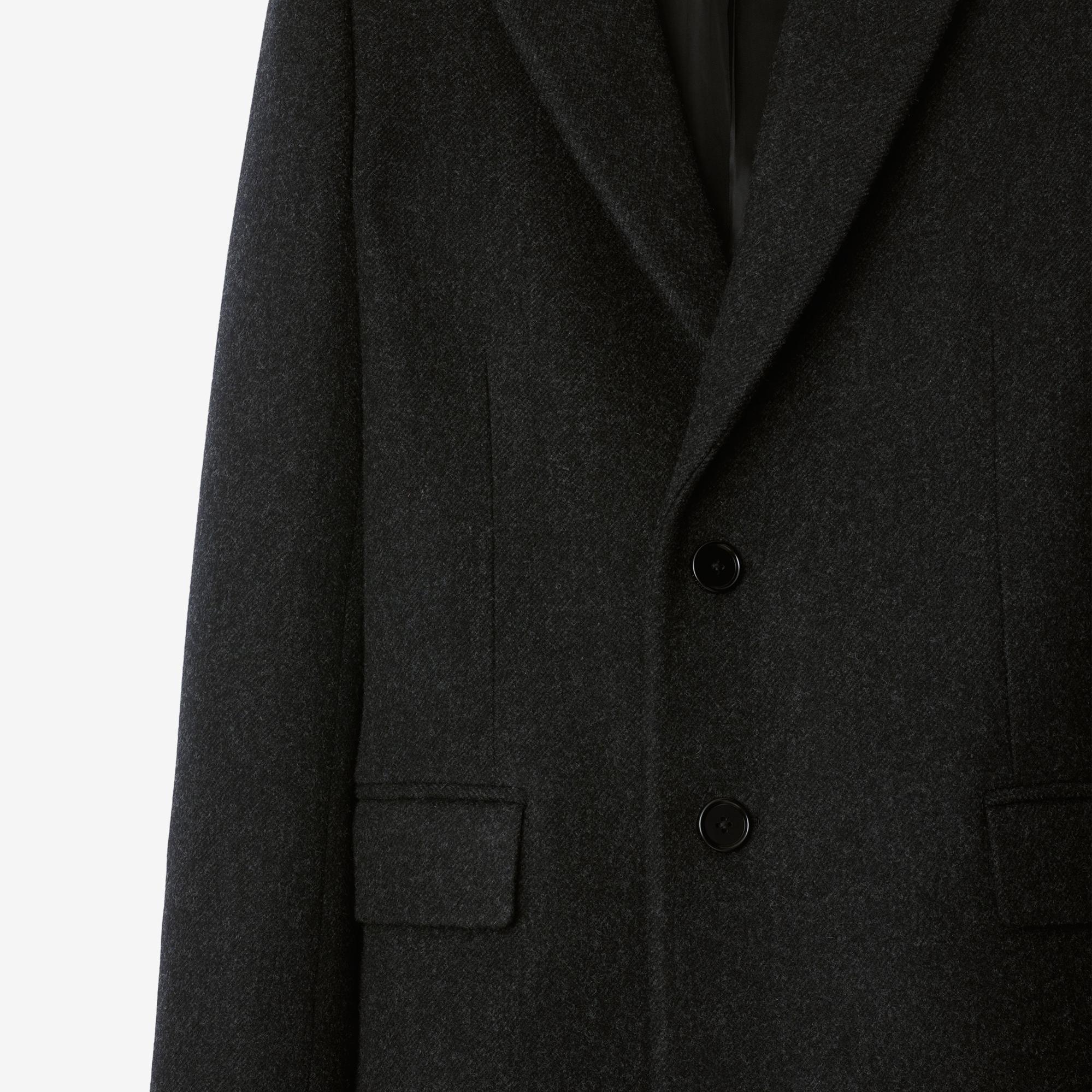 Burberry Wool Tailored Kadın Siyah Palto