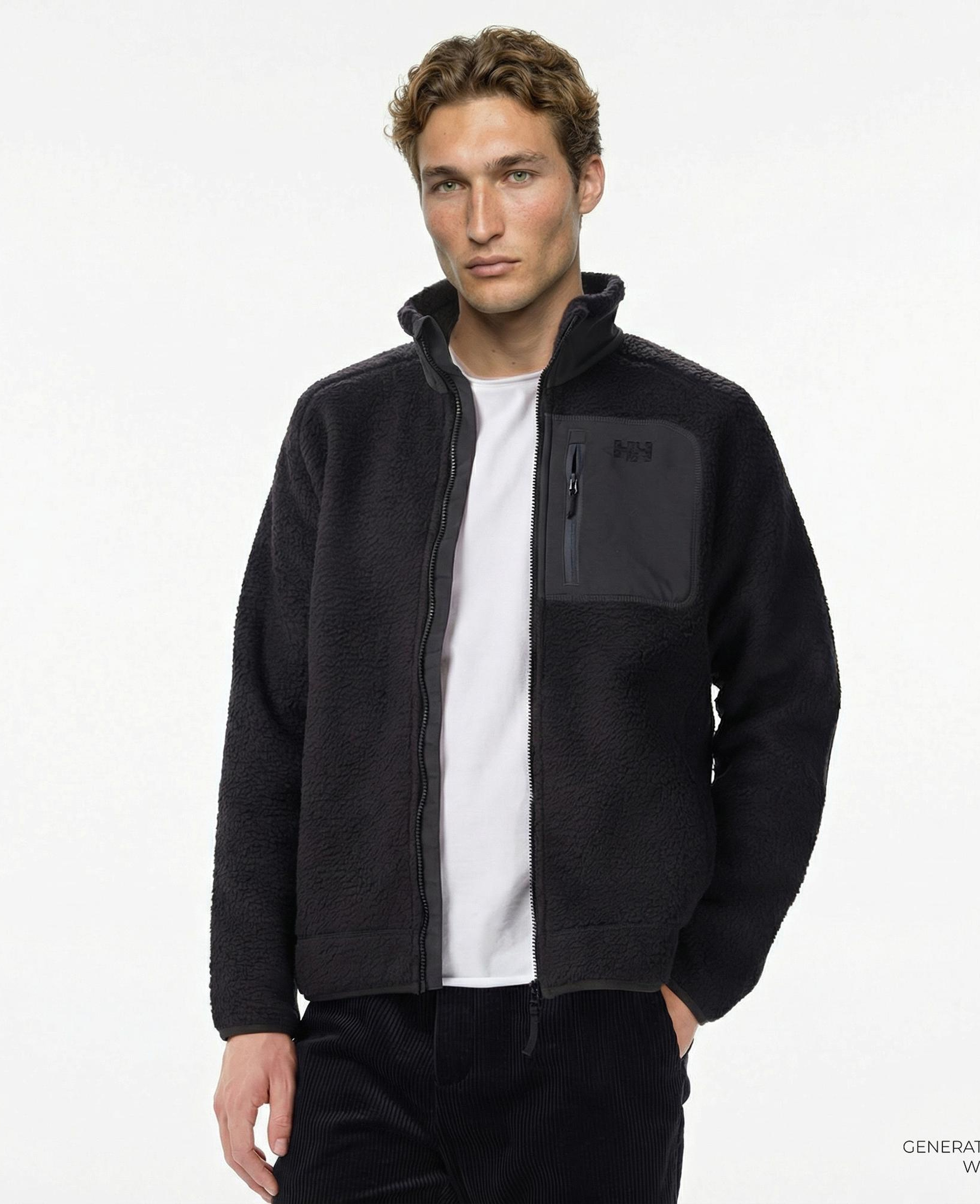 Helly Hansen Panorama Pile Block Erkek Siyah Ceket