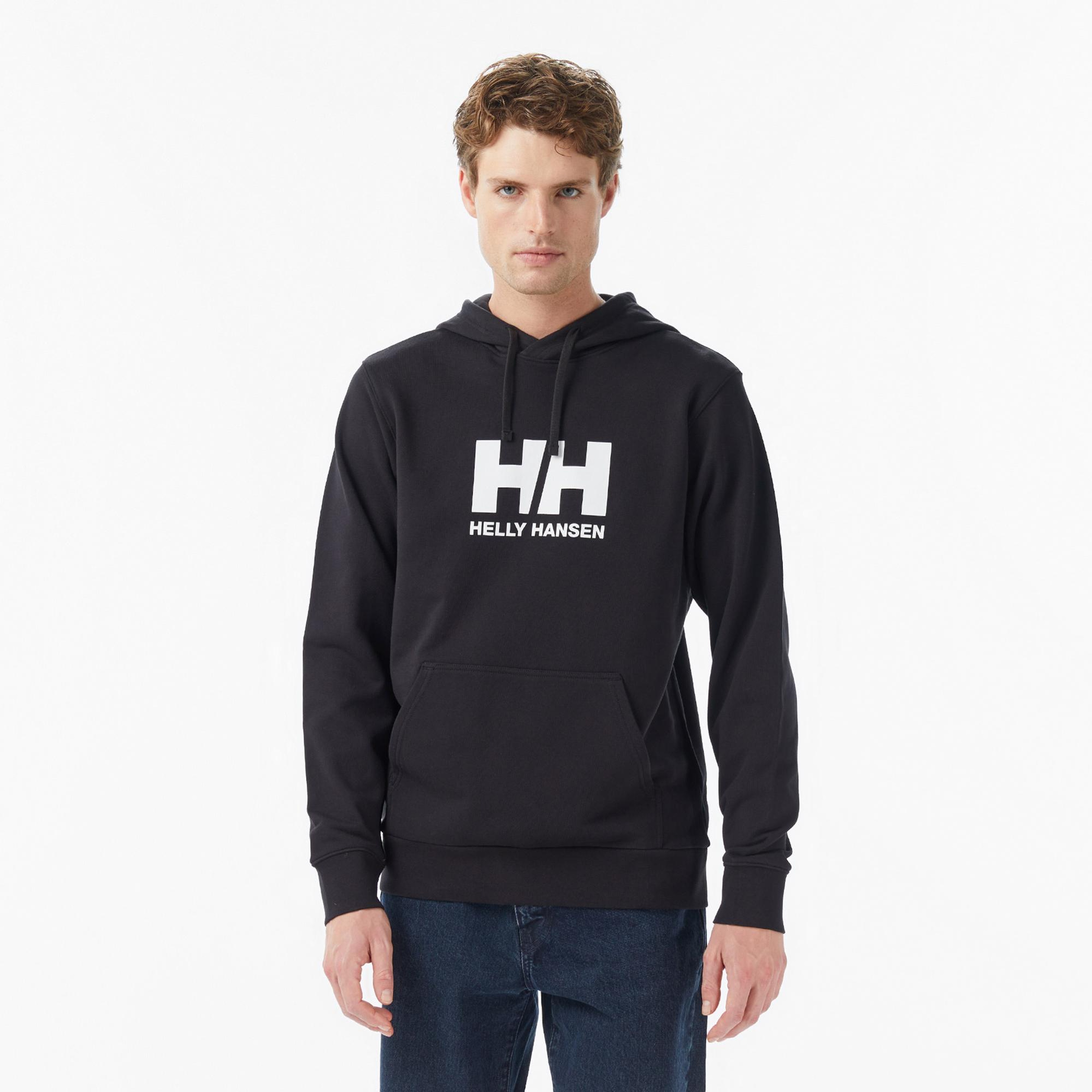 Helly Hansen Logo 3.0 Erkek Siyah Sweatshirt