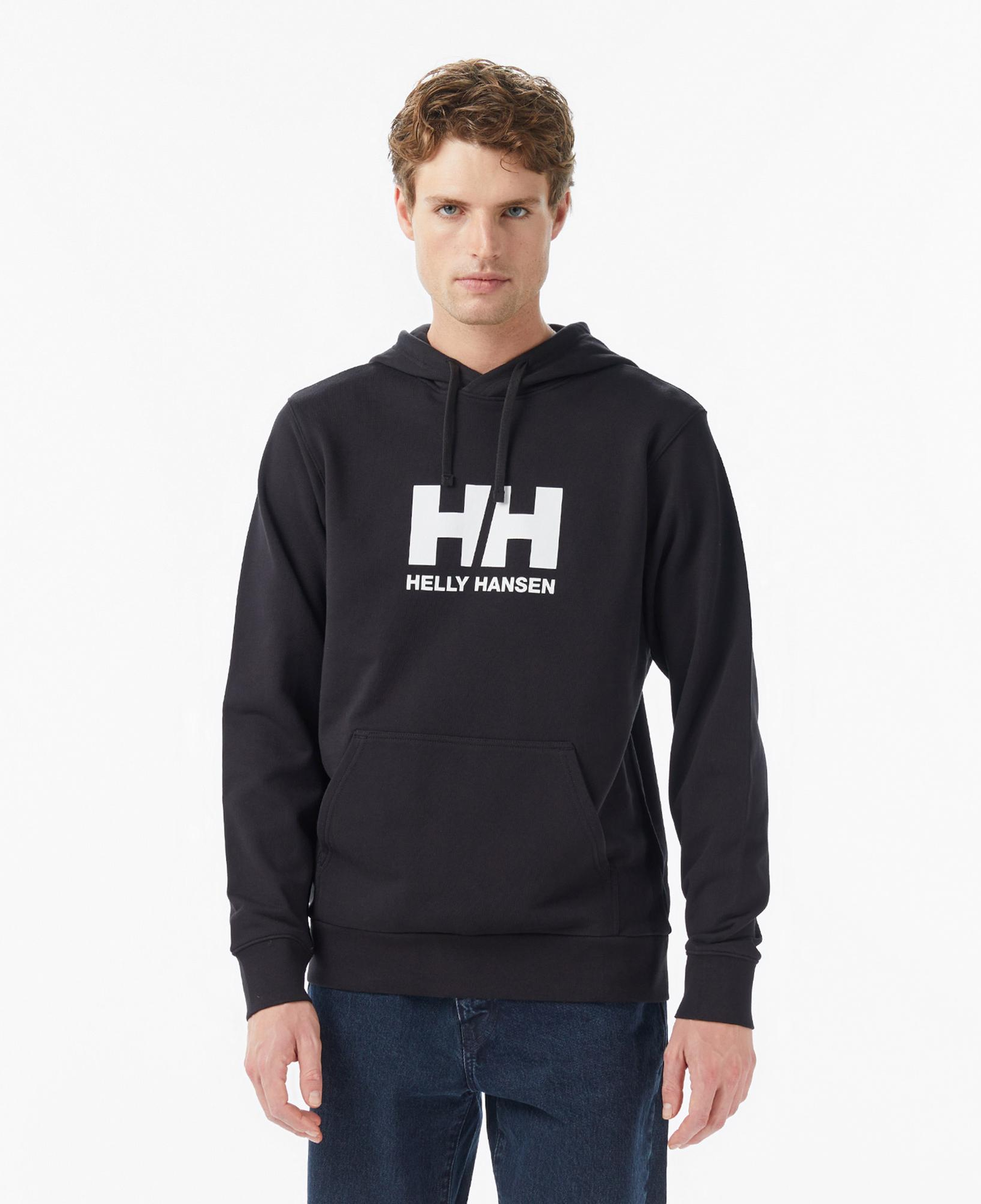 Helly Hansen Logo 3.0 Erkek Siyah Sweatshirt