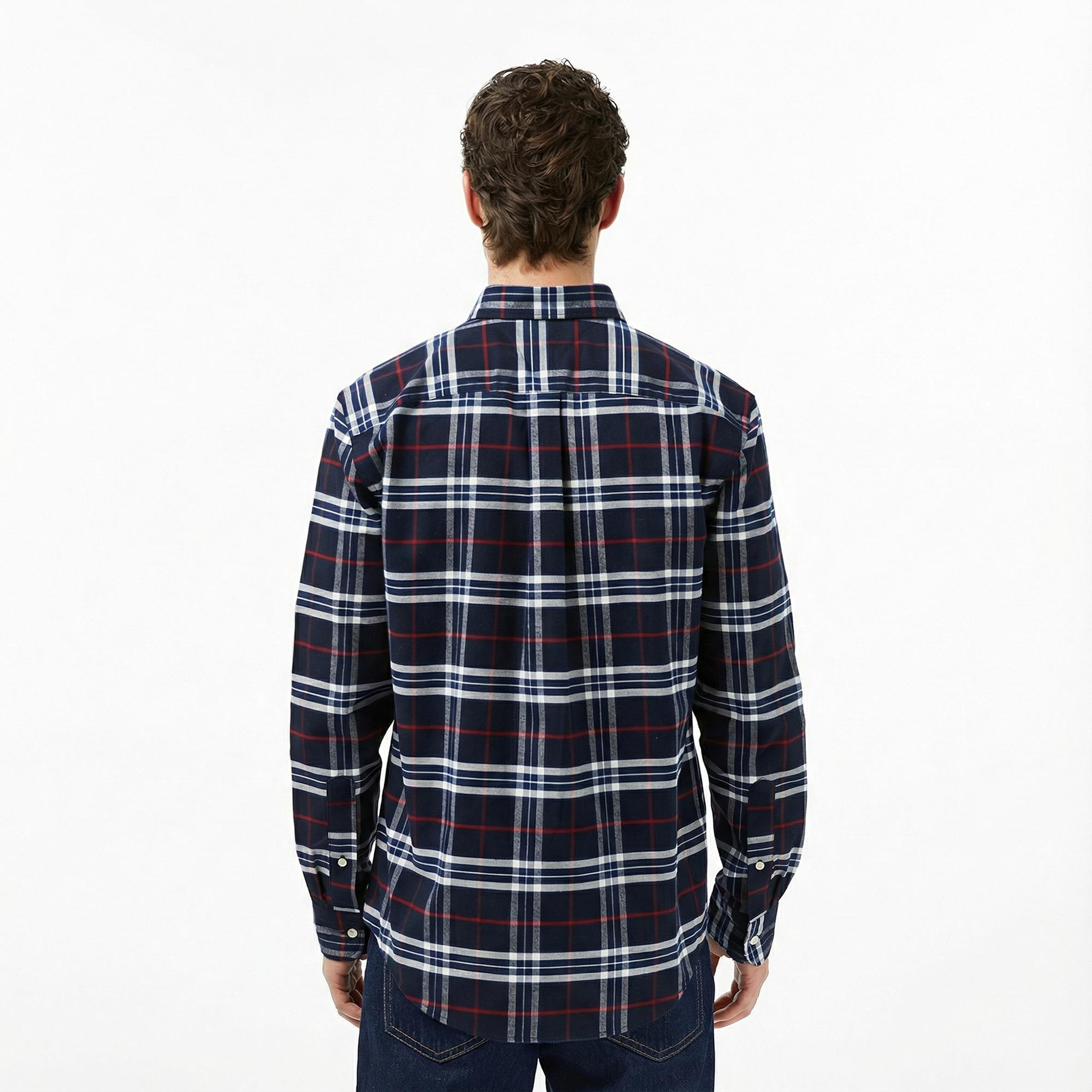 Tommy Hilfiger Brushed Oxford Erkek Mavi Gömlek