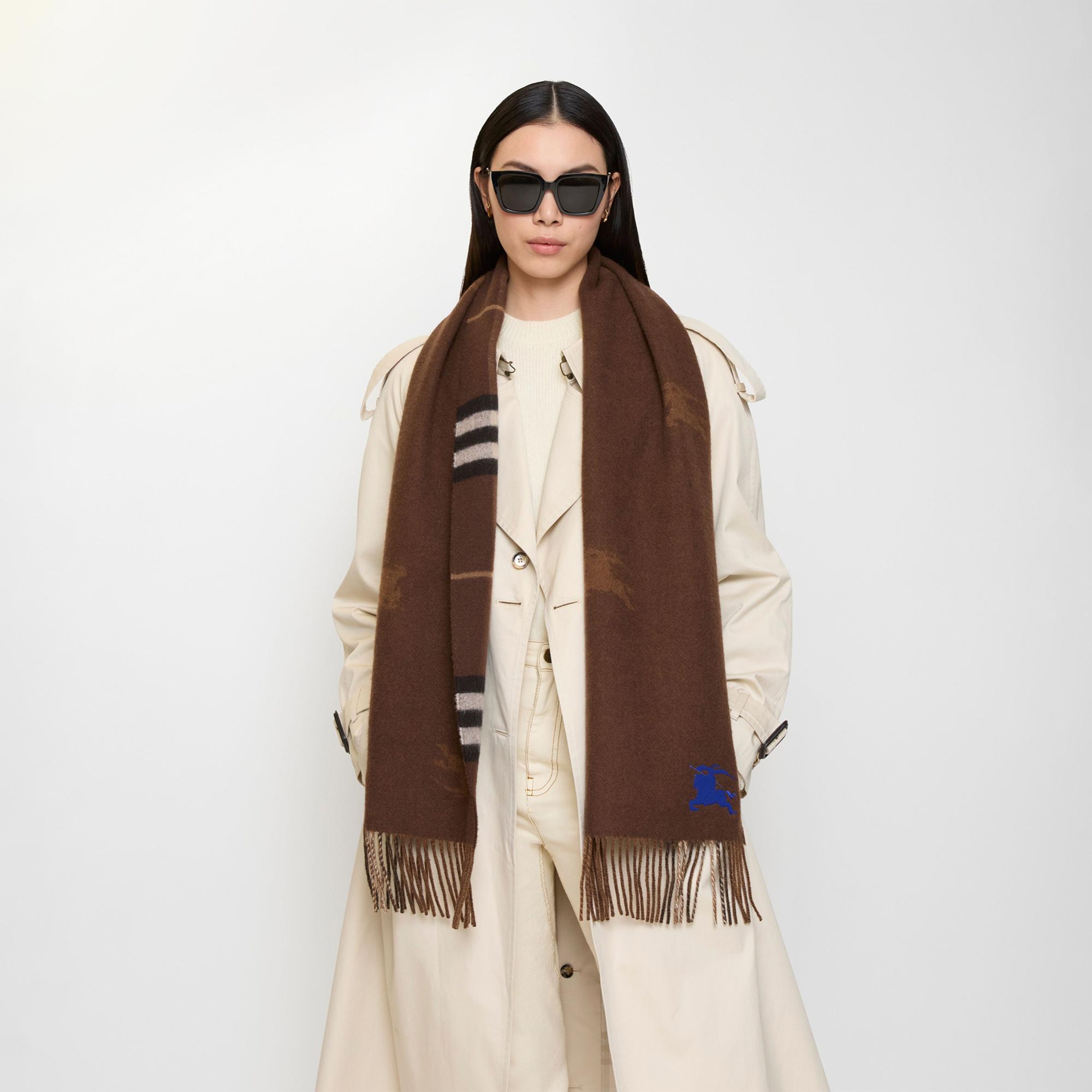 Burberry Ekd Jacq Kadın Kahverengi Atkı