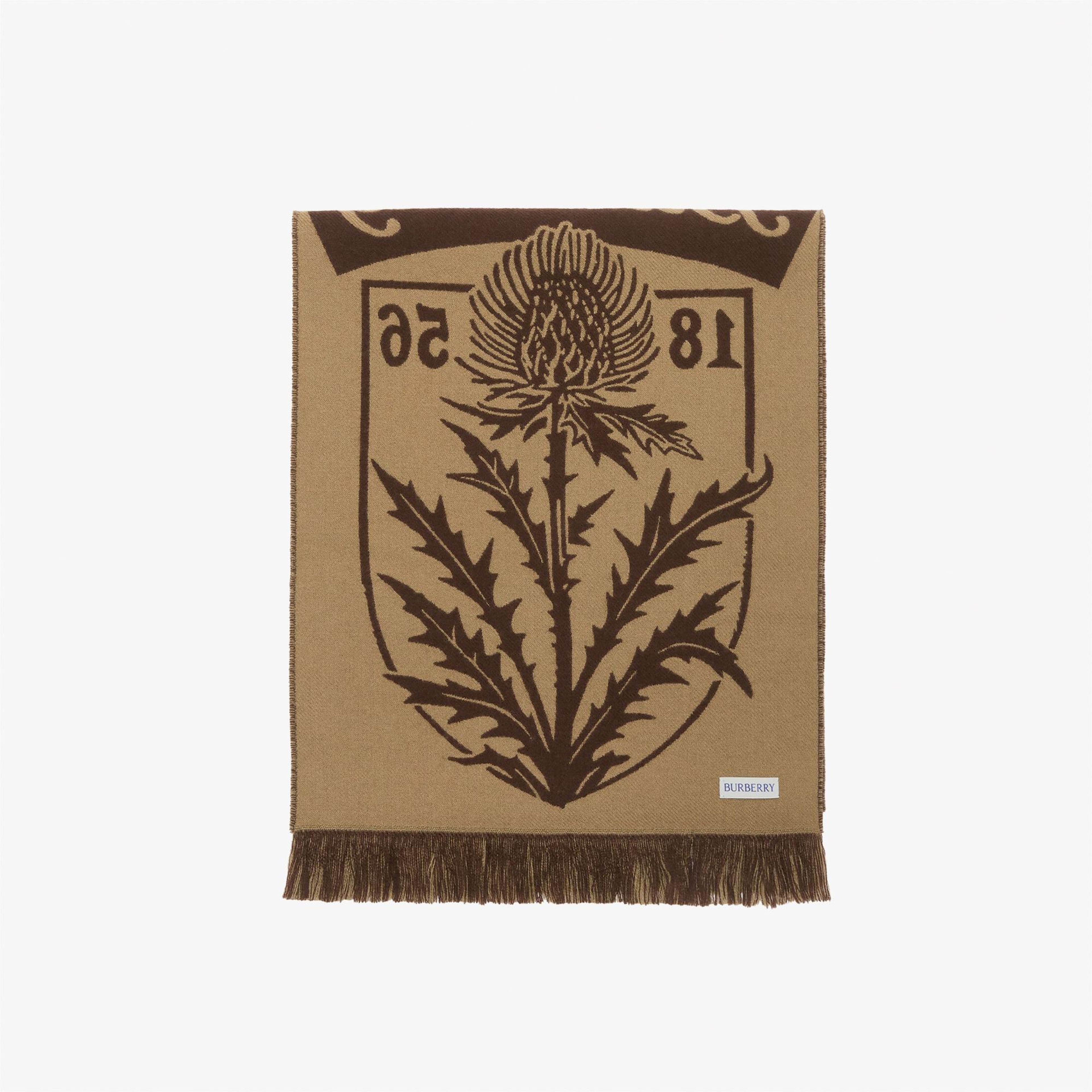 Burberry Thıstle Football Kadın Kahverengi Atkı