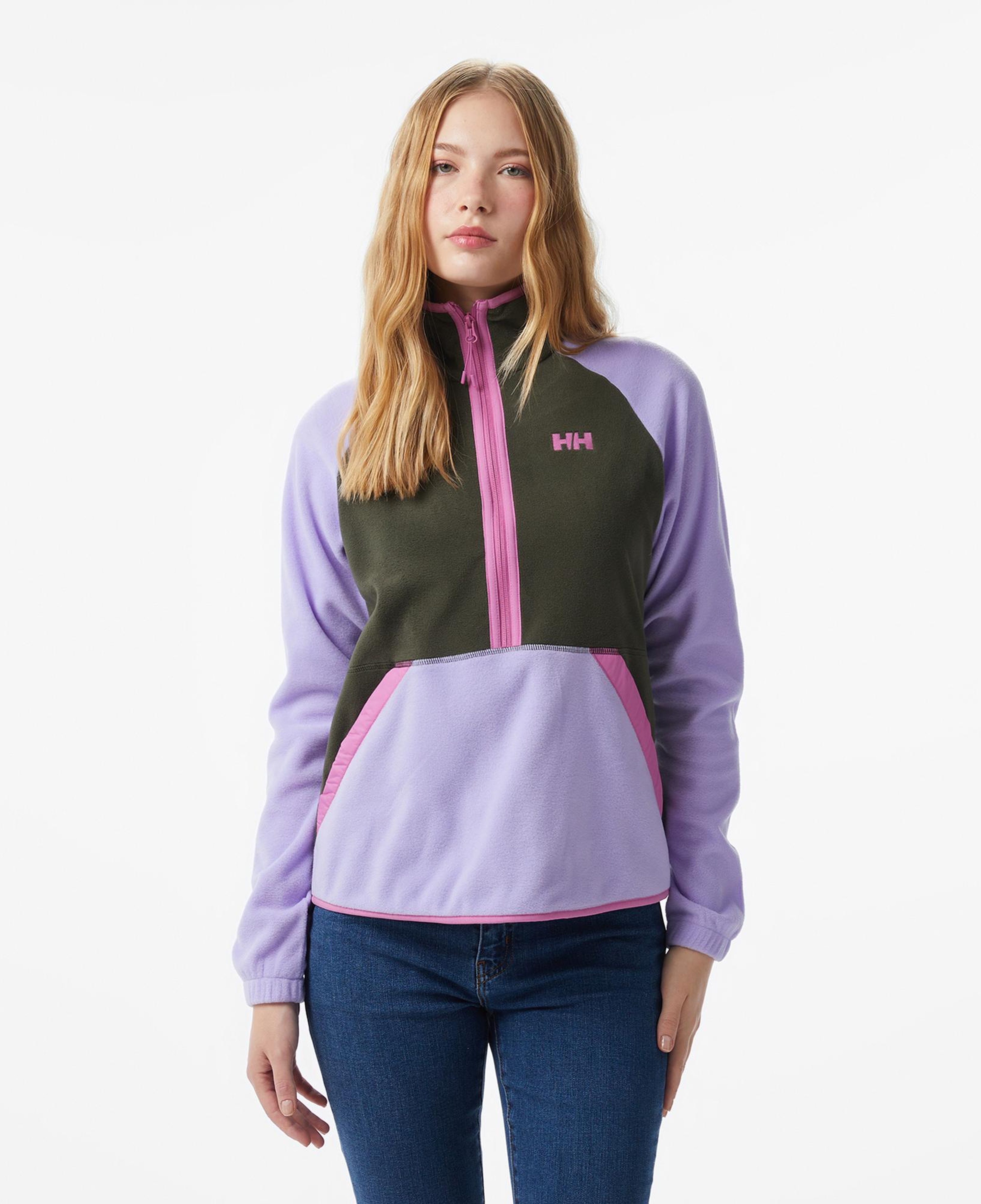 Helly Hansen W Rig 1/2 Zip Polar Kadın Mor Sweatshirt