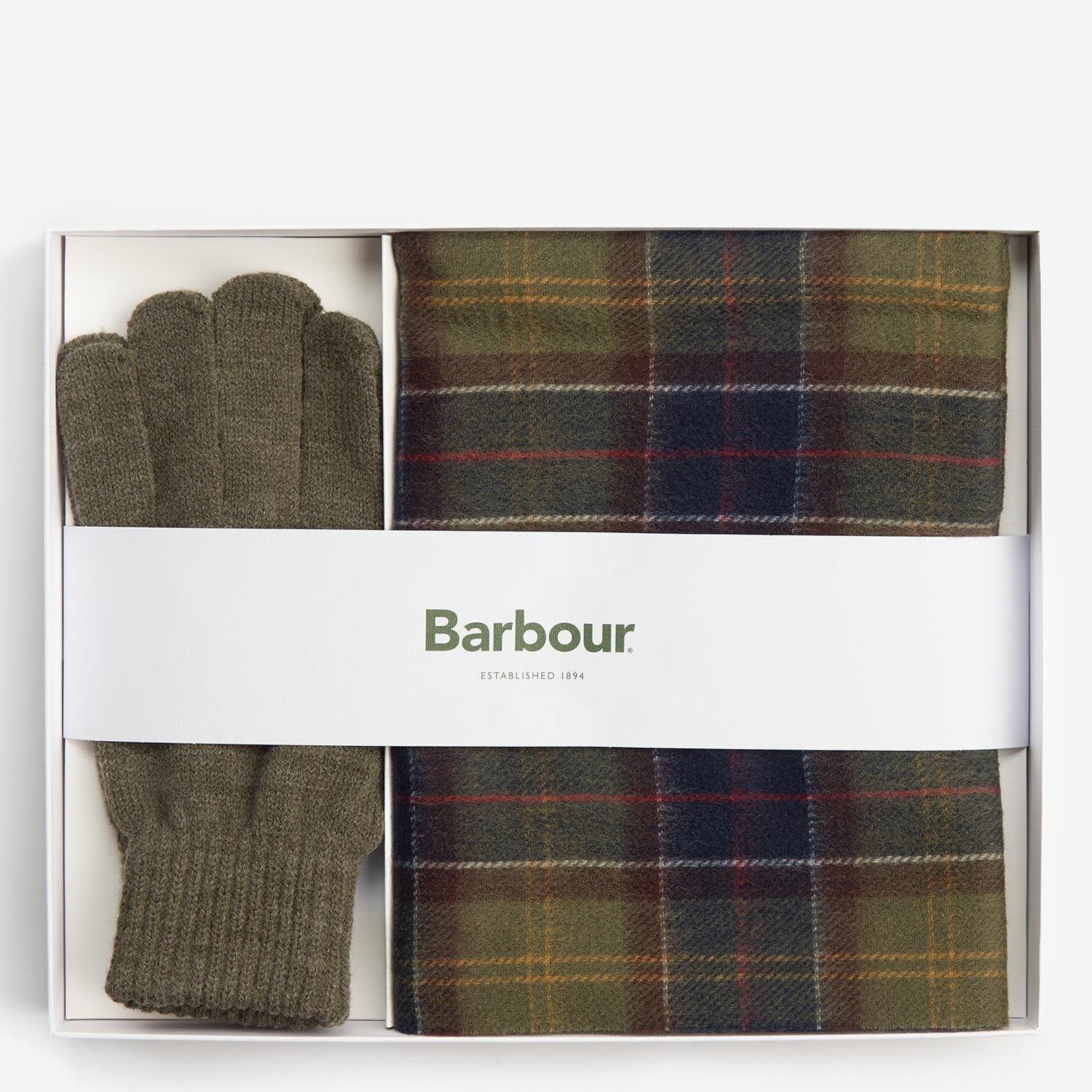 Barbour Tartan Atkı ve Eldiven Hediye Seti