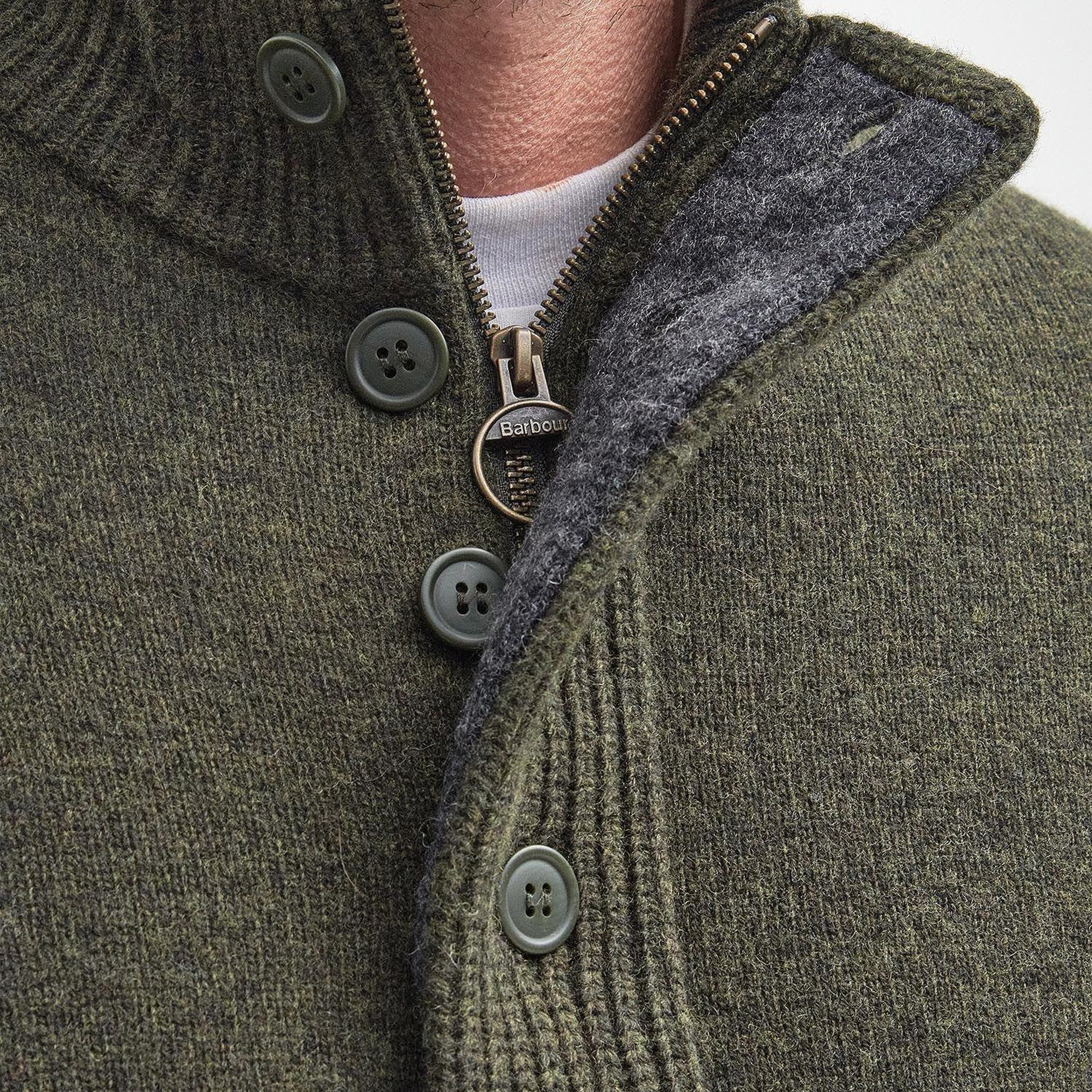 Barbour Patch Half Zip Kazak