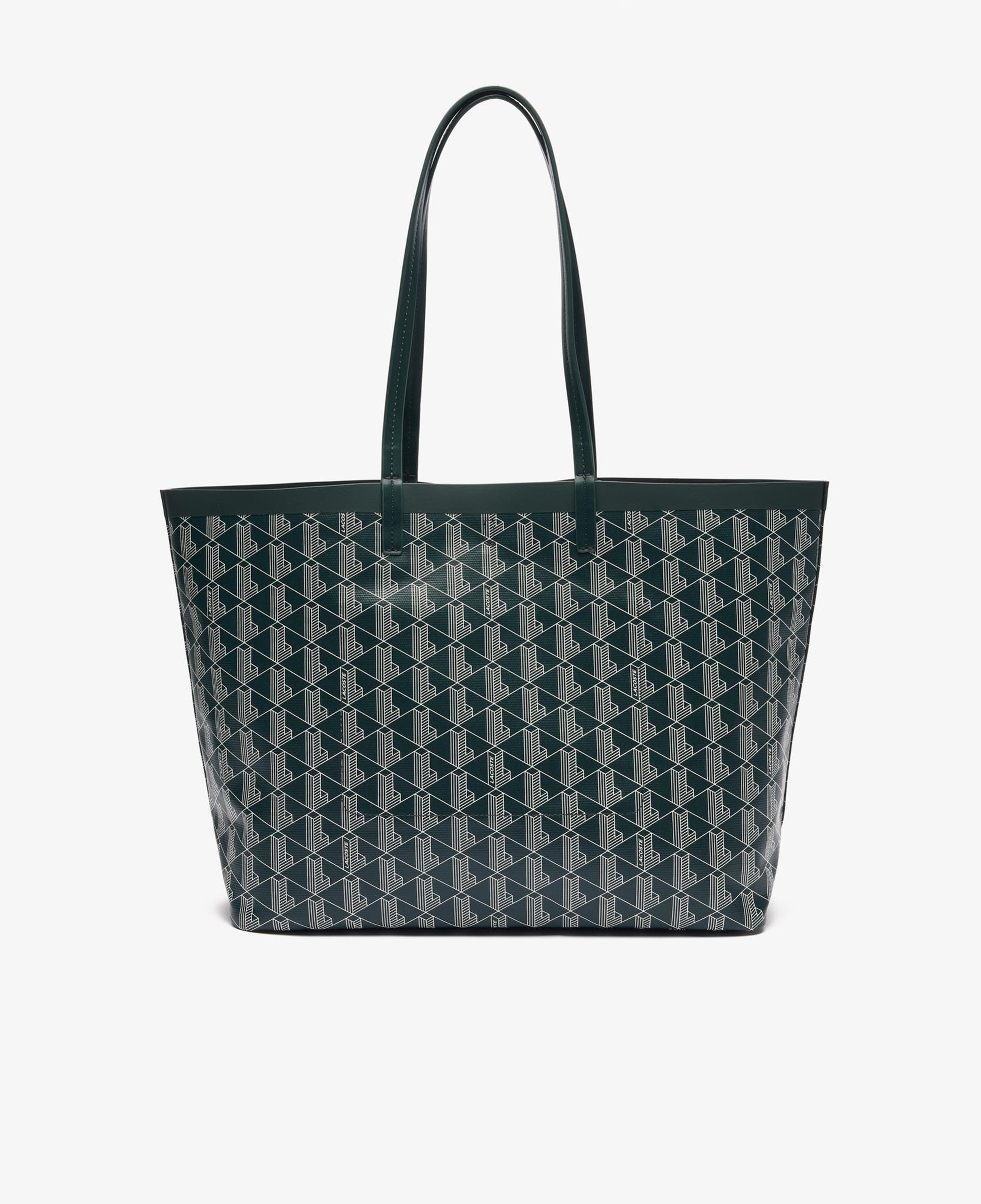 Lacoste Zely Canvas Kadın Monogram Koyu Yeşil Omuz Çantası