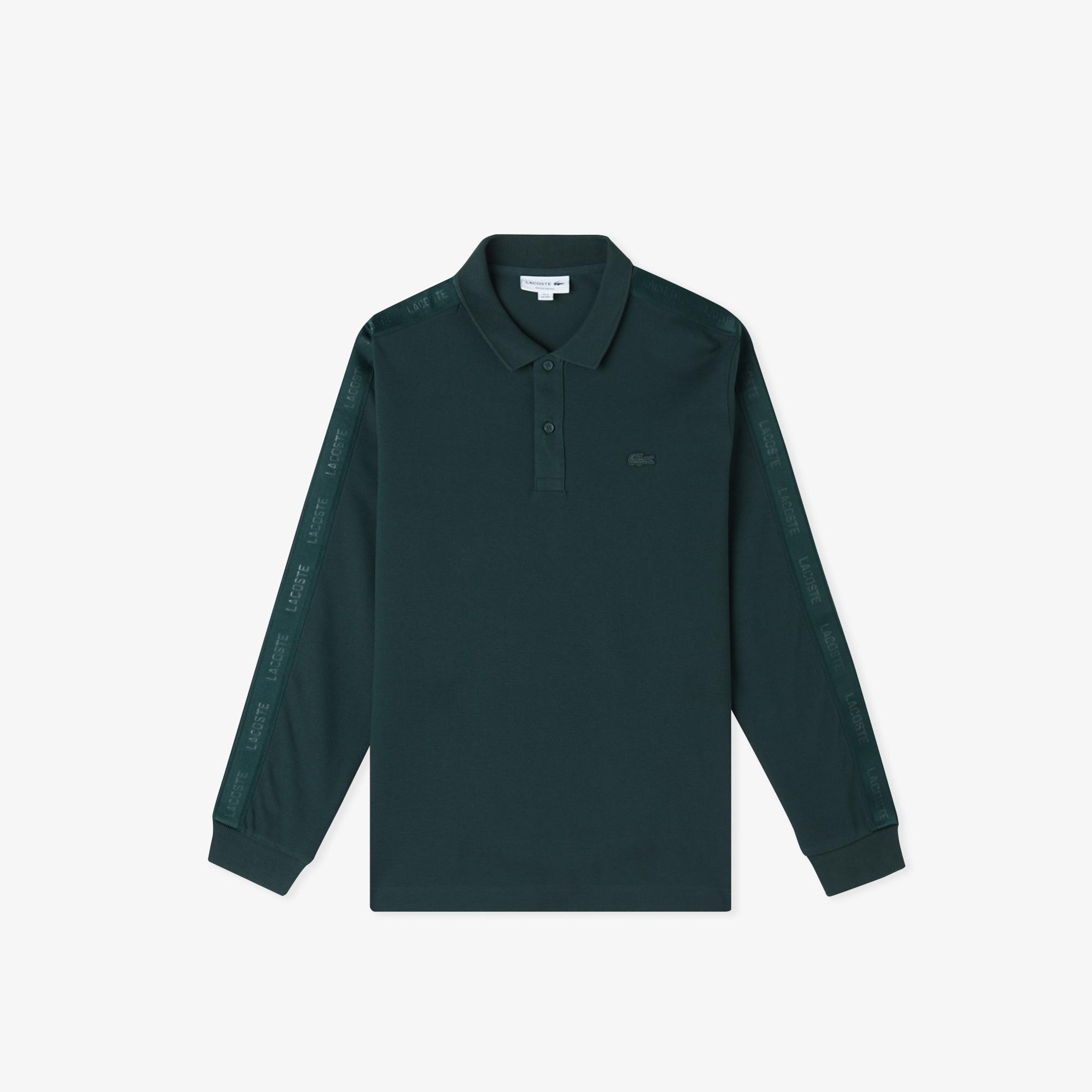 Lacoste Erkek Regular Fit Uzun Kollu Koyu Yeşil Polo