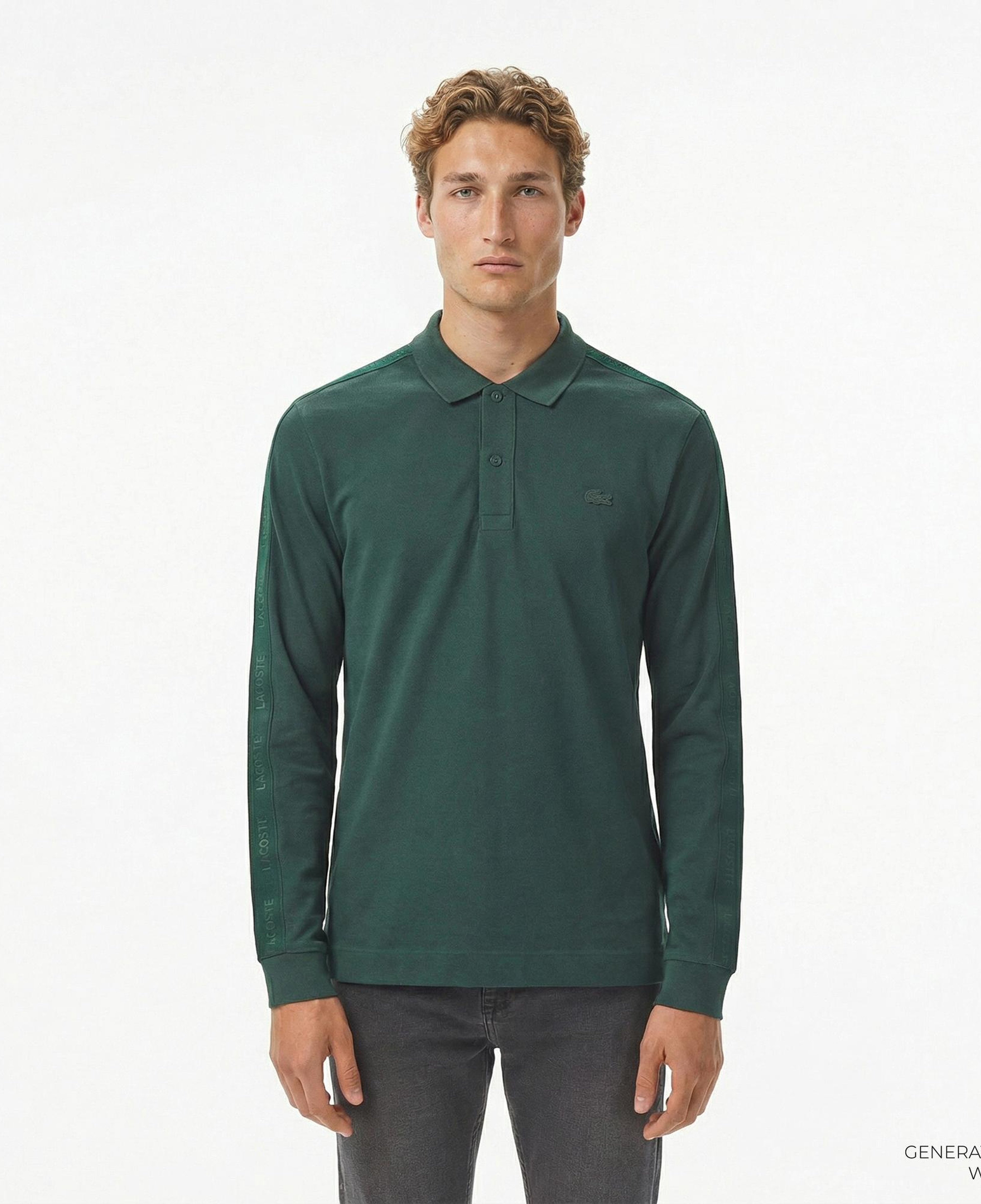 Lacoste Erkek Regular Fit Uzun Kollu Koyu Yeşil Polo