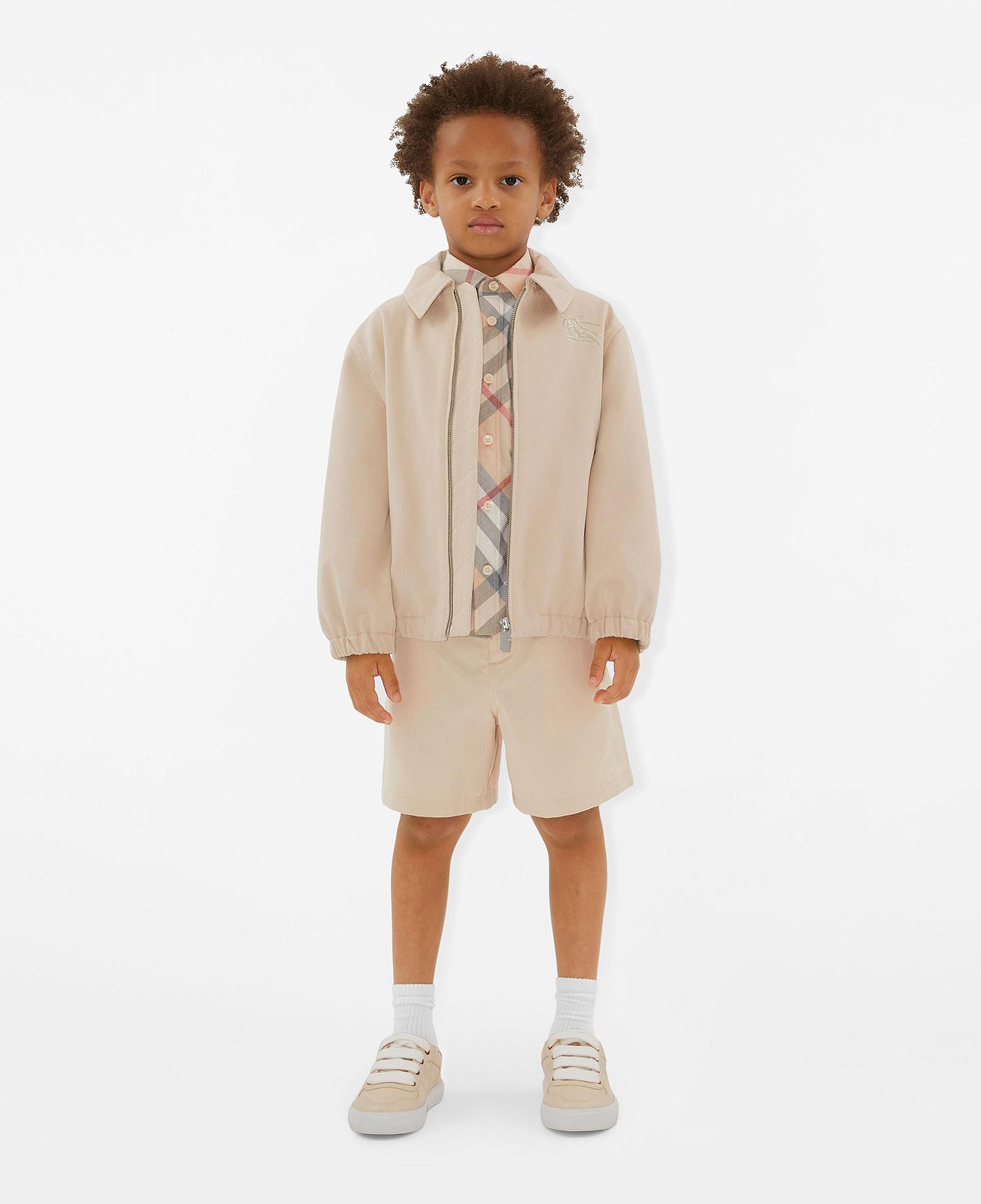 Burberry Pamuk Karışımlı Çocuk Bej Şort