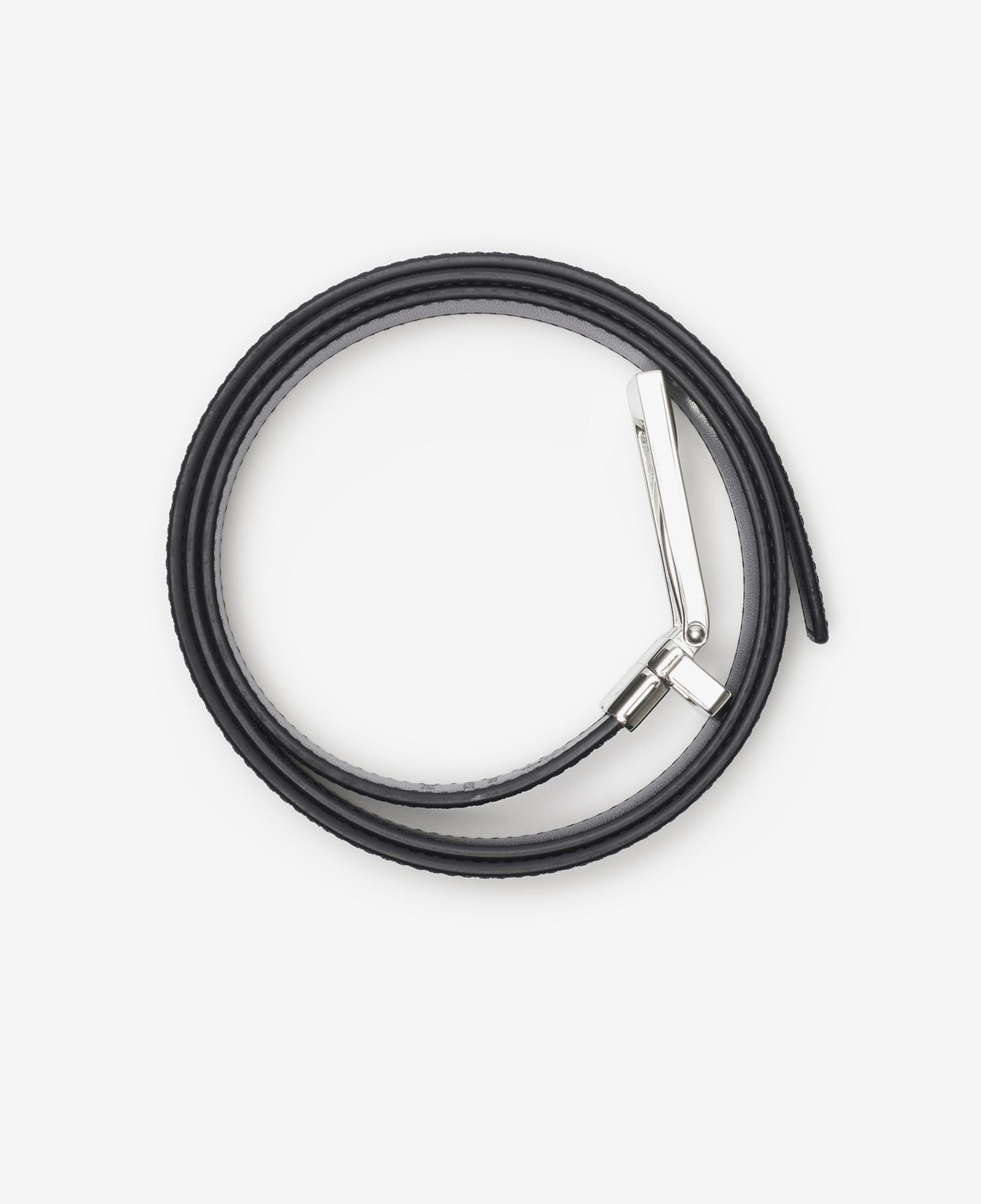 Burberry Check and Leather Reversible Erkek Siyah Kemer