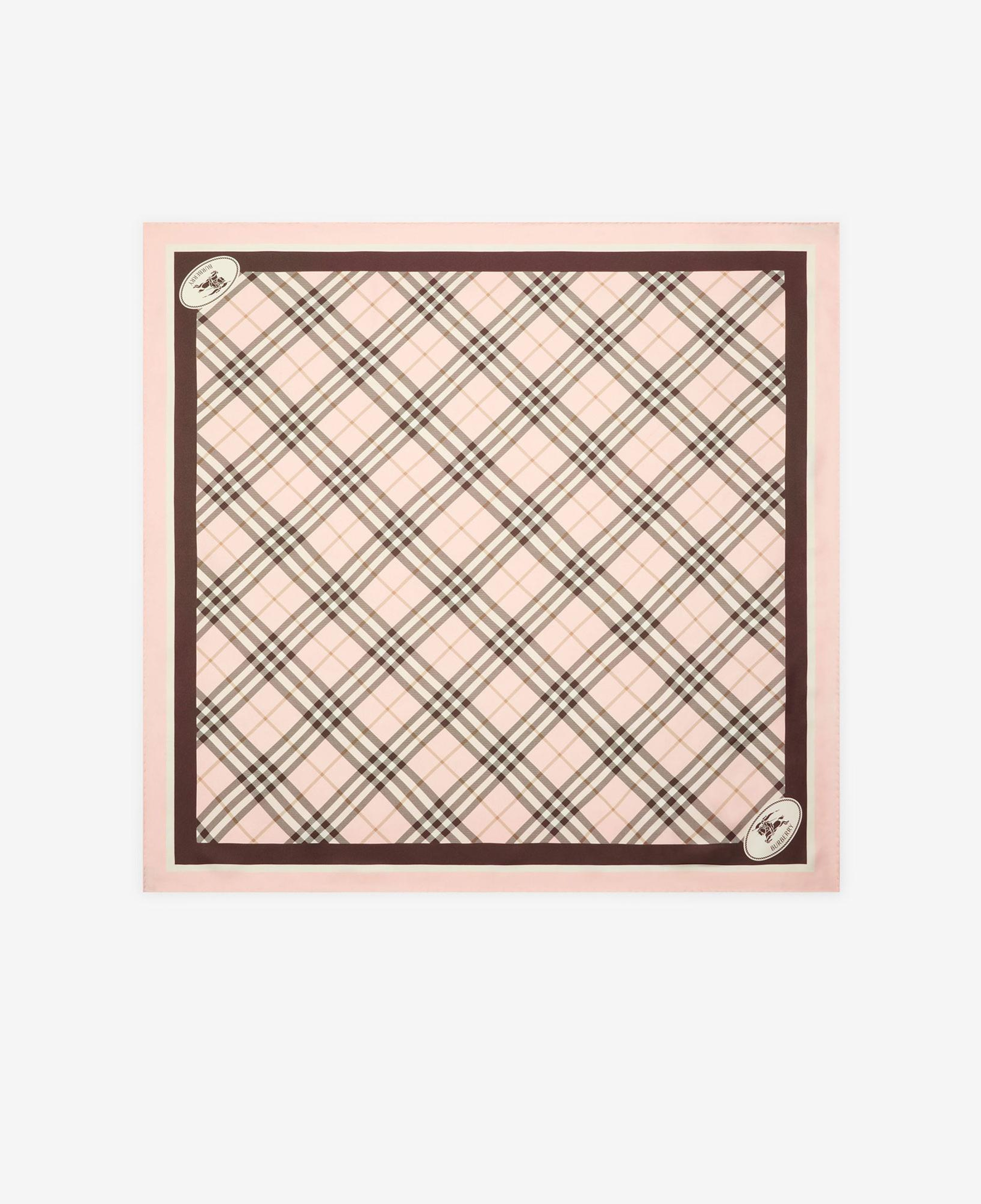 Burberry Med Check Border Kadın Pembe Eşarp