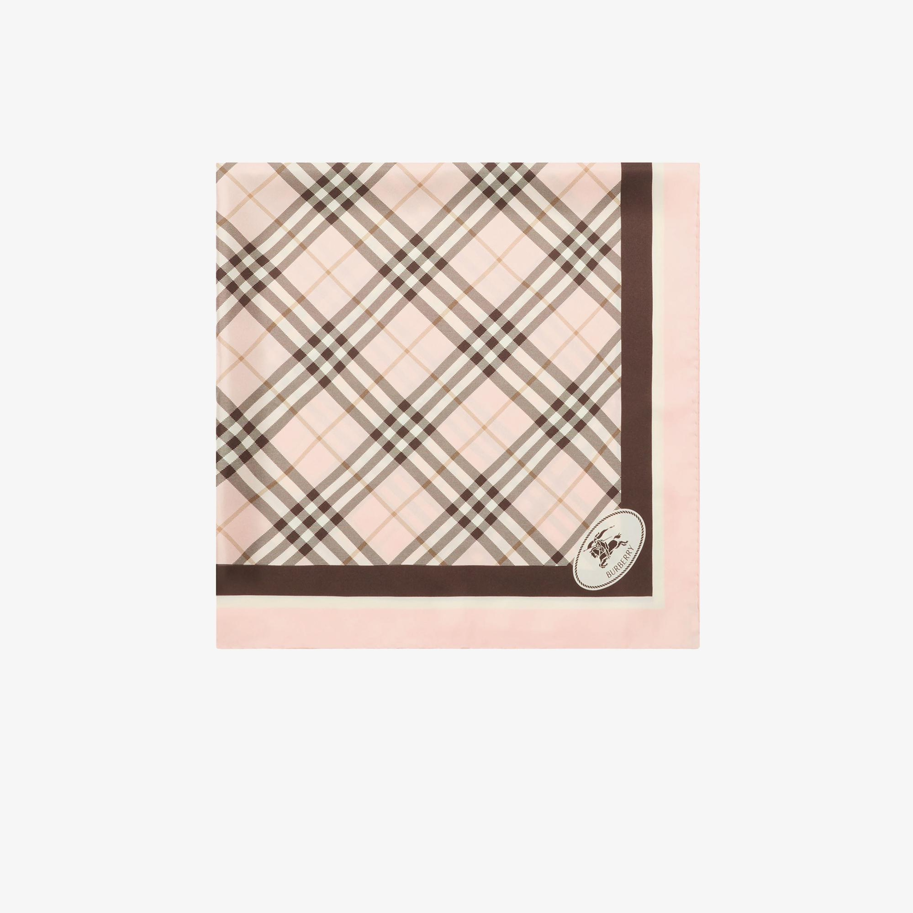 Burberry Med Check Border Kadın Pembe Eşarp