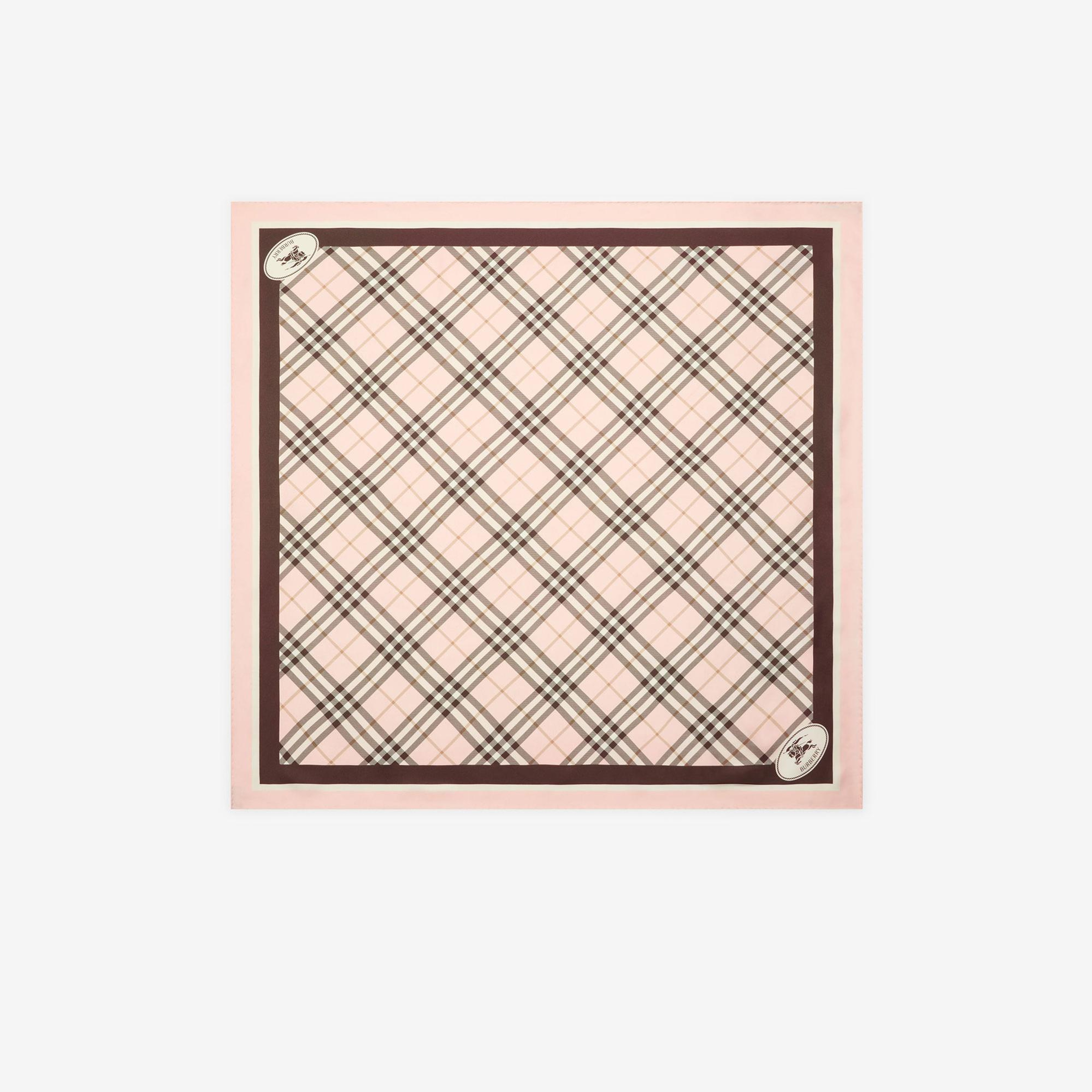 Burberry Med Check Border Kadın Pembe Eşarp