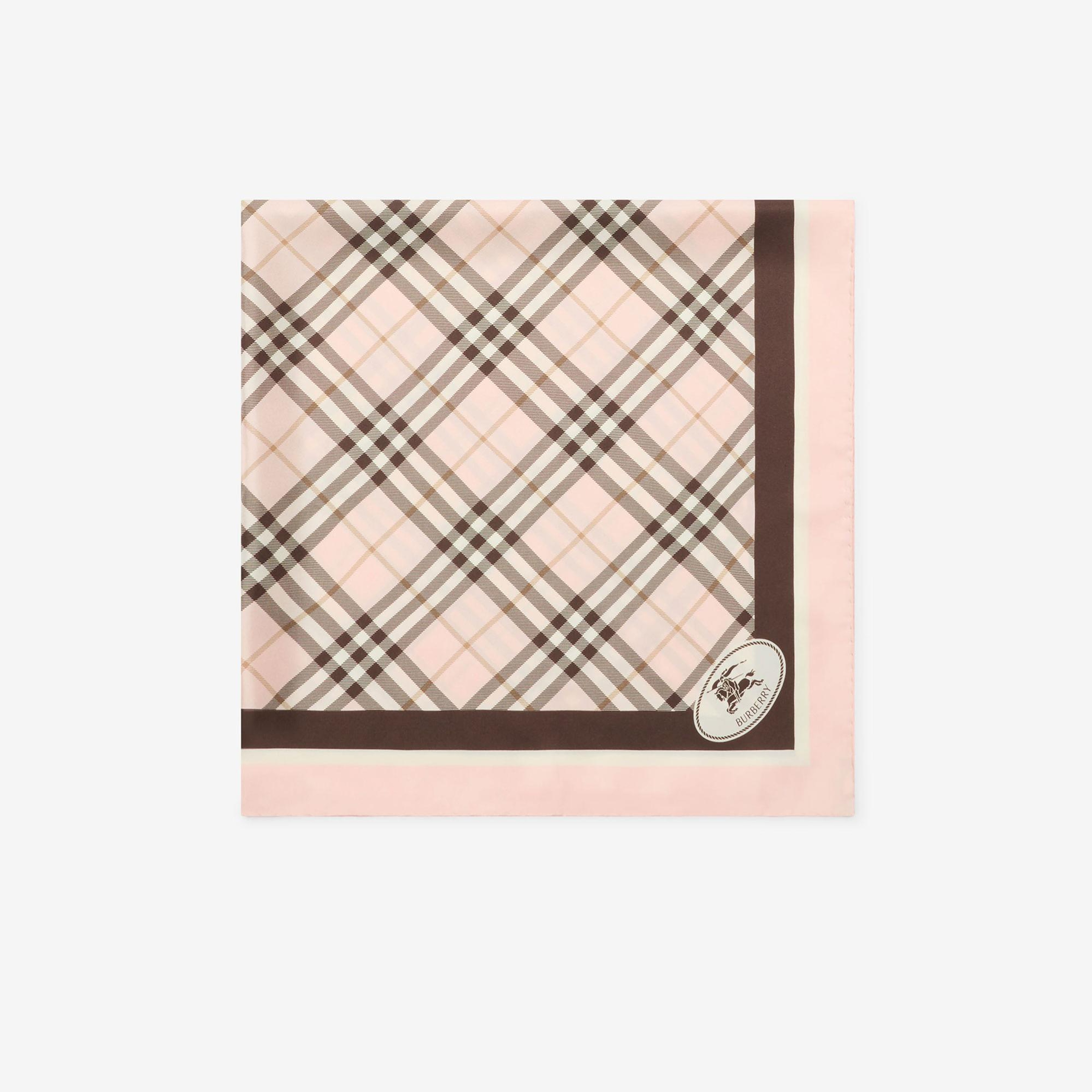 Burberry Med Check Border Kadın Pembe Eşarp