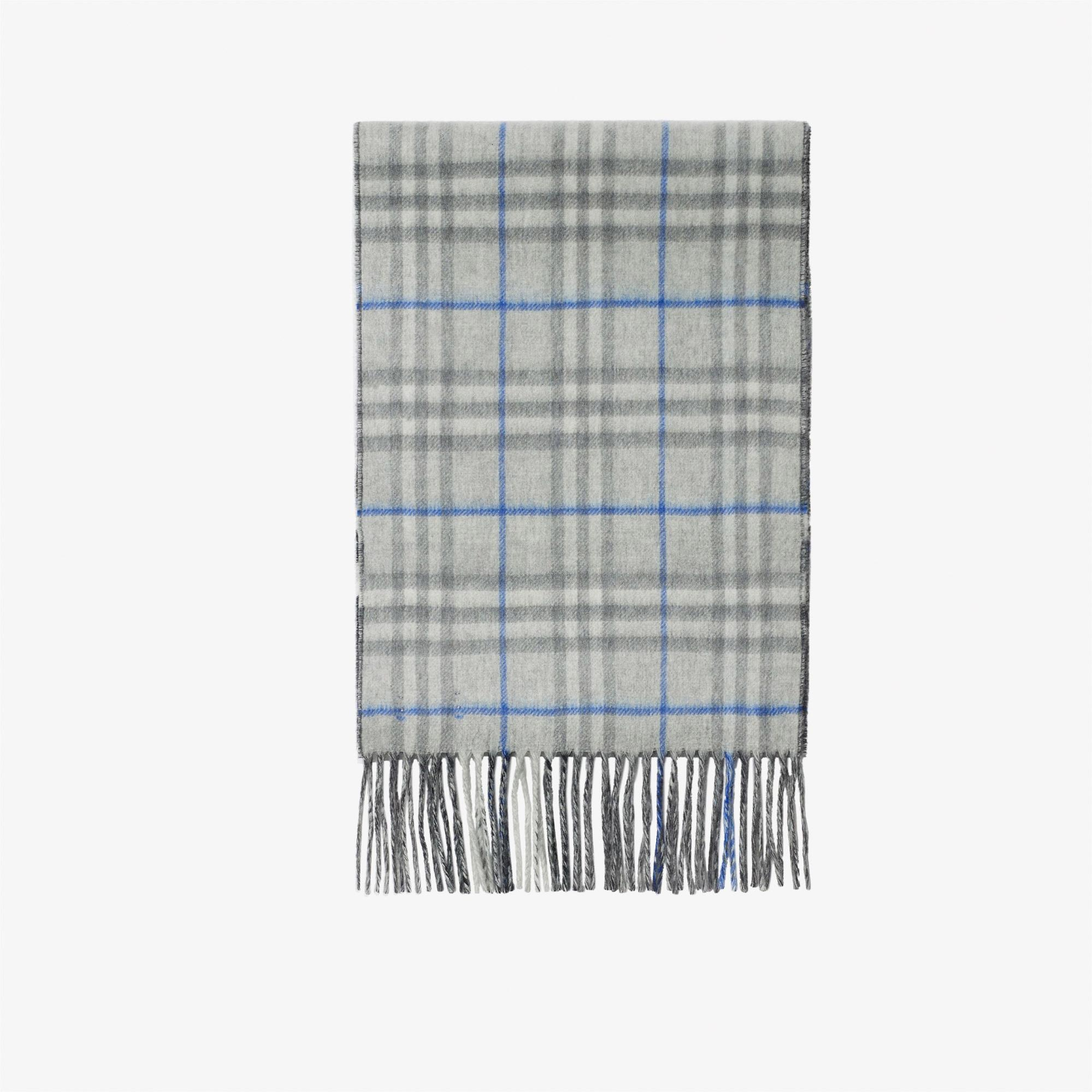 Burberry Reversible Check Kaşmir Kadın Gri Atkı