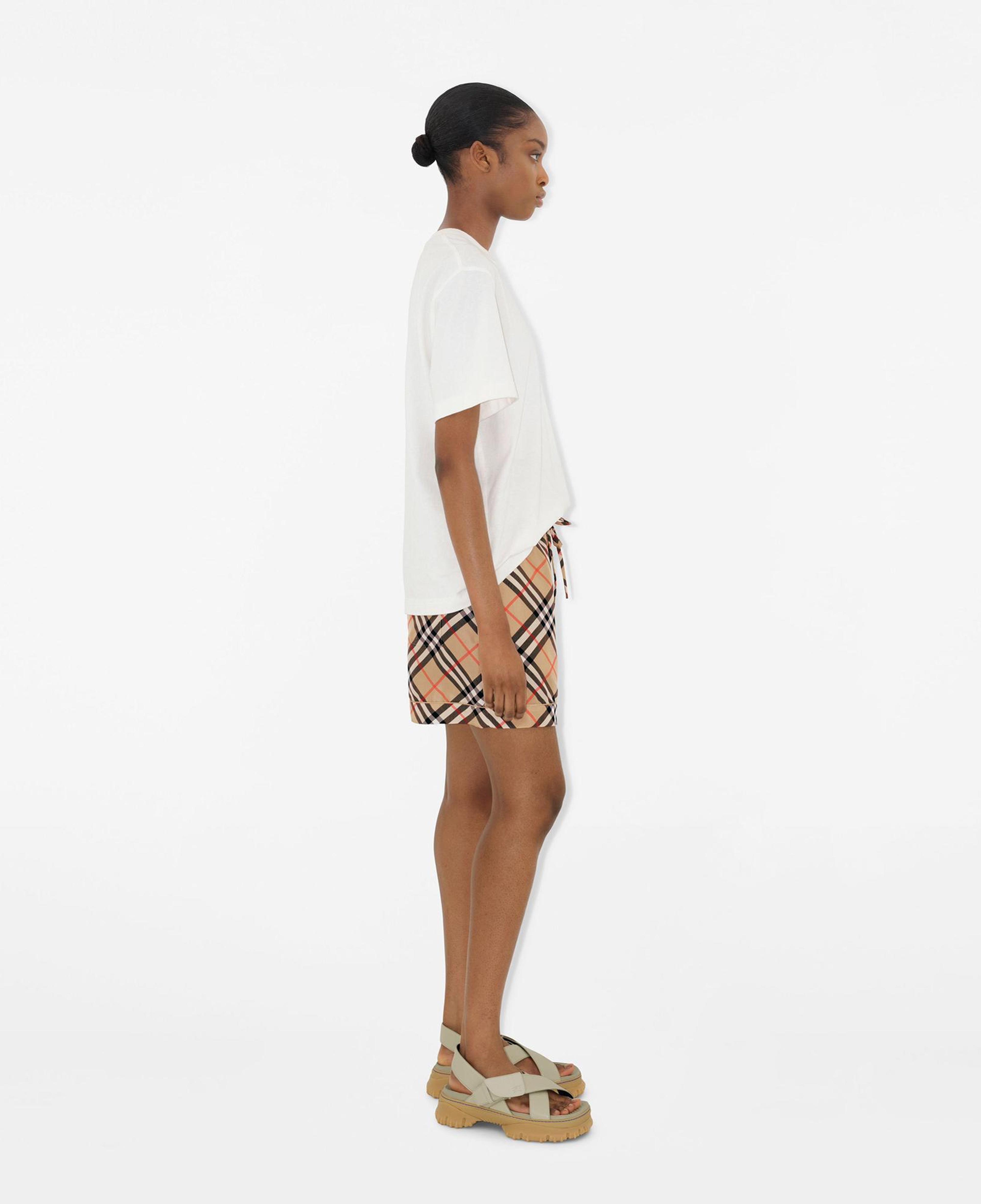 Burberry Check İpek Kadın Bej Şort