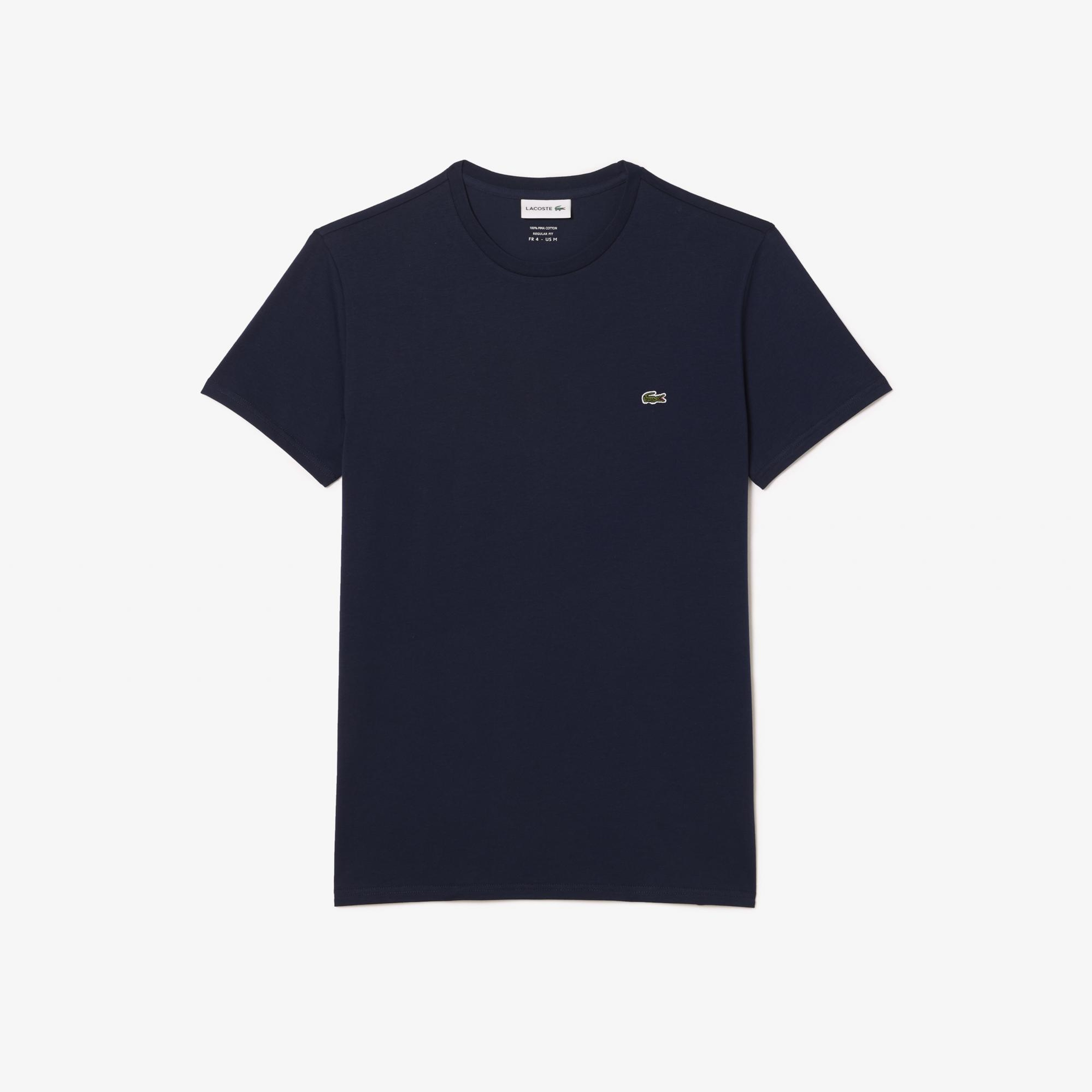 Lacoste Erkek Regular Fit Bisiklet Yaka Lacivert T-Shirt