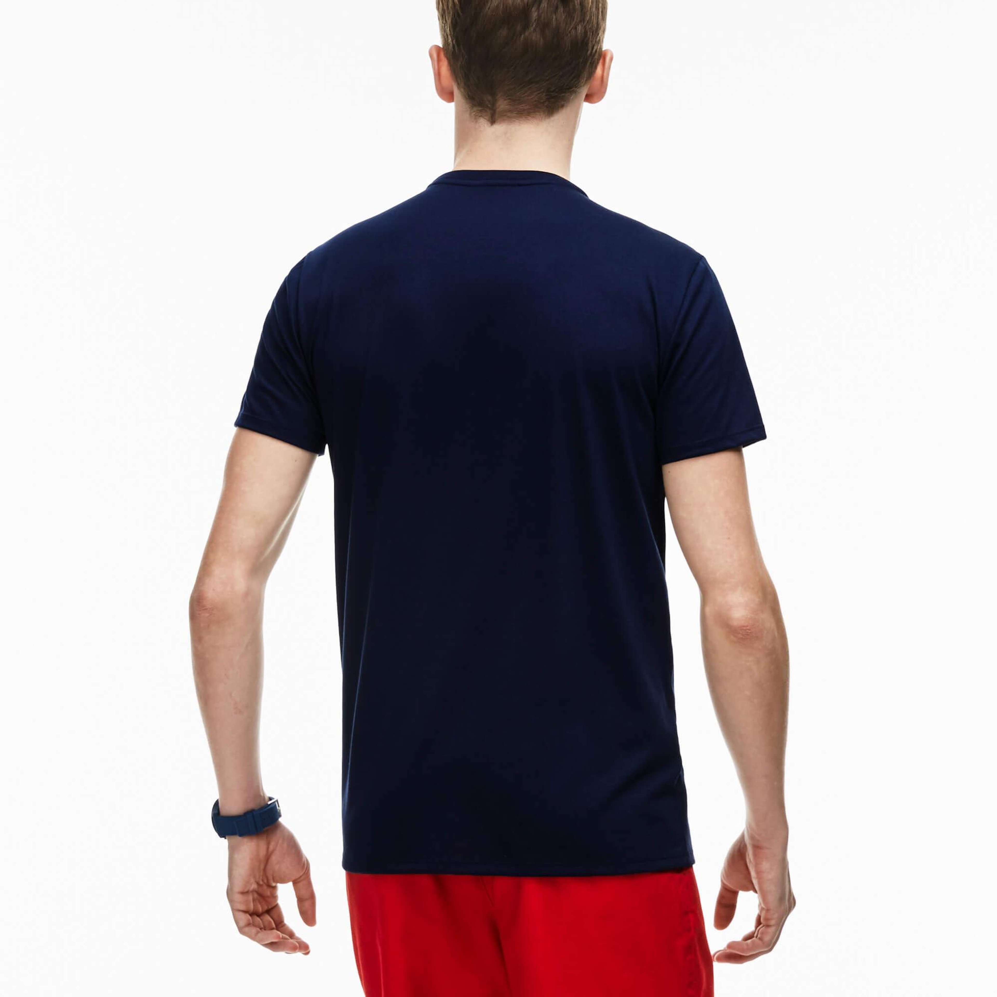 Lacoste Erkek Regular Fit Bisiklet Yaka Lacivert T-Shirt