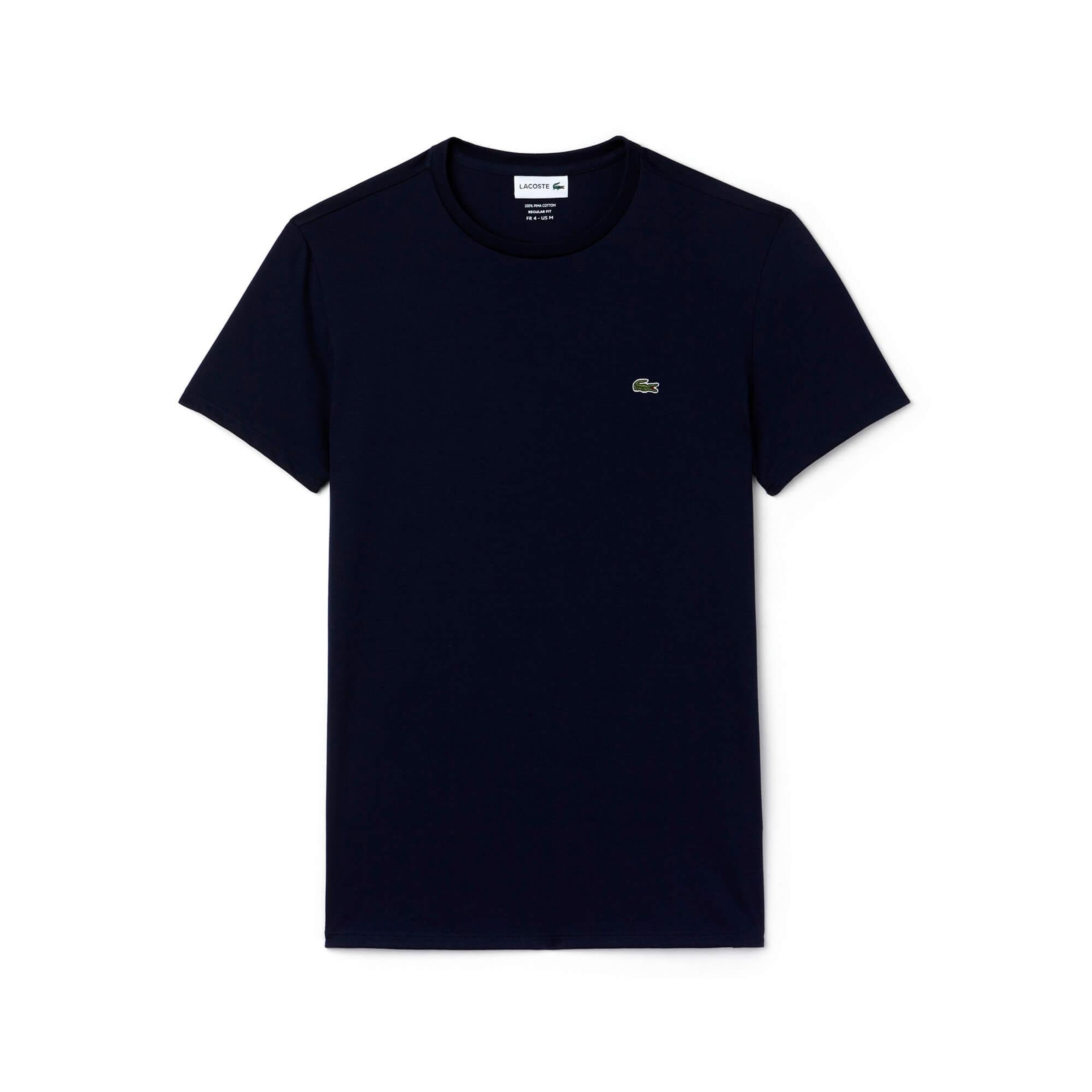 Lacoste Erkek Regular Fit Bisiklet Yaka Lacivert T-Shirt