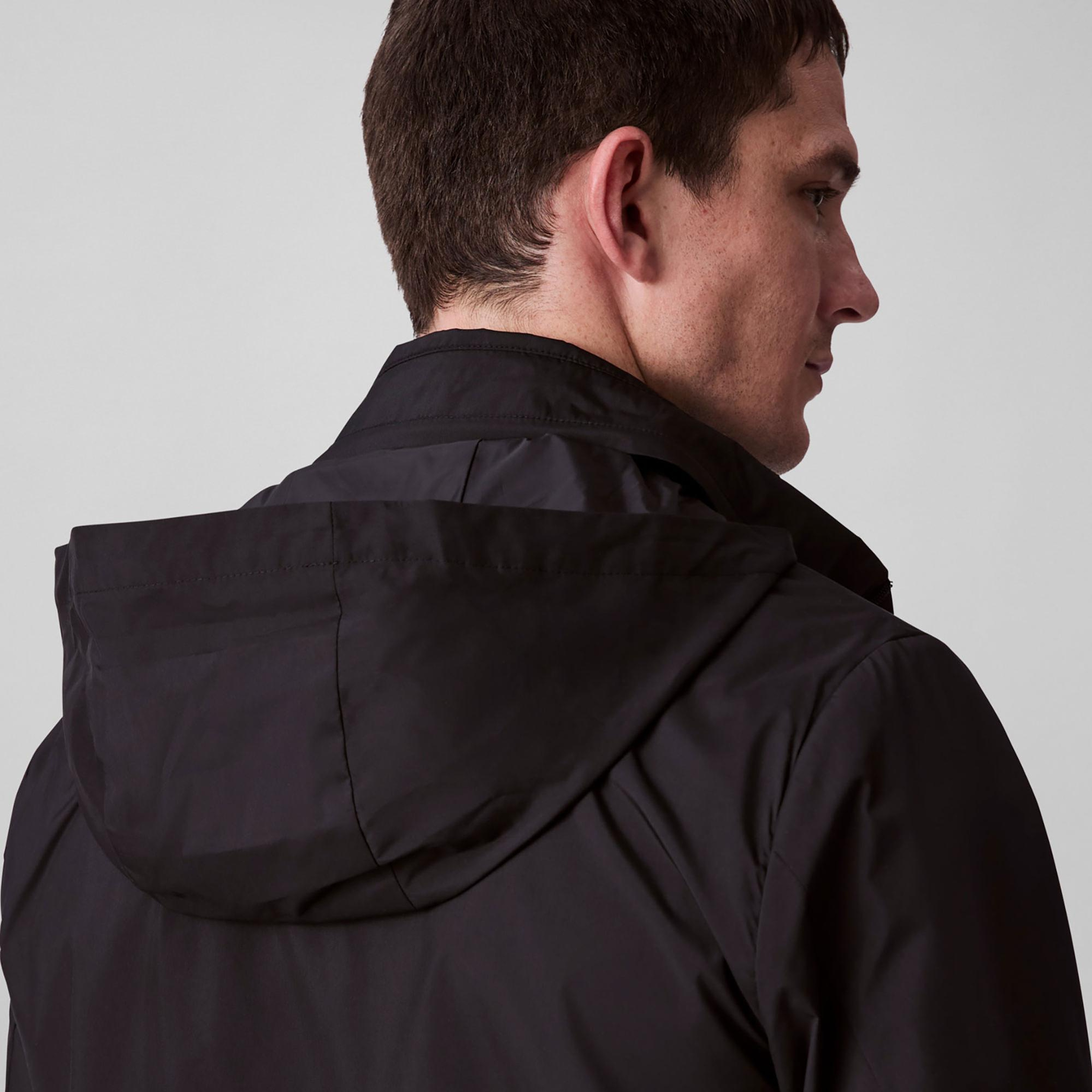 Calvin Klein Nylon Packable Hood Erkek Siyah Ceket