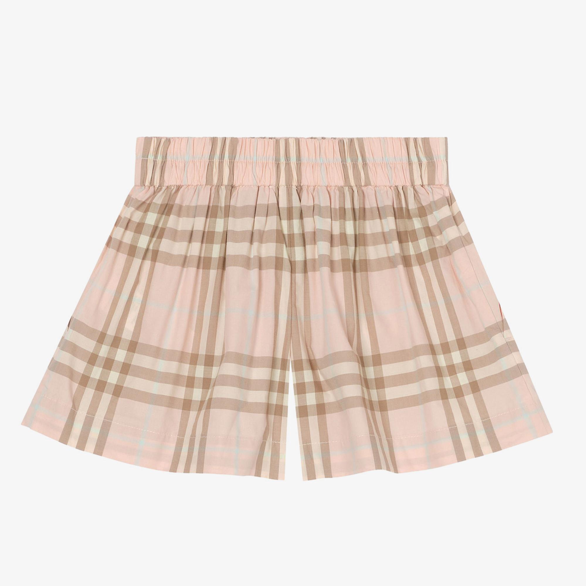 Burberry Marcy Check Çocuk Pembe Şort