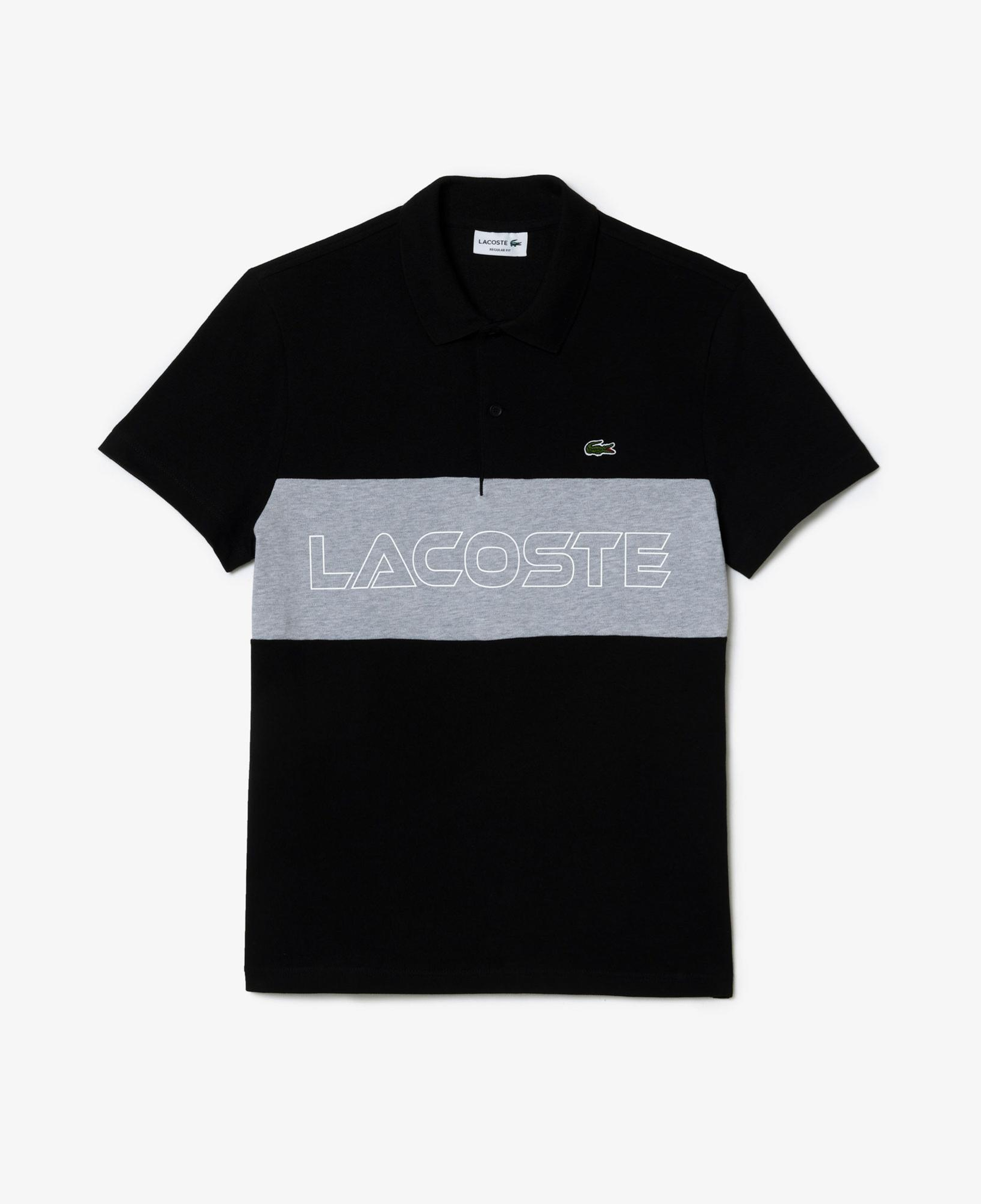 Lacoste Erkek Regular Fit Renk Bloklu Siyah Polo