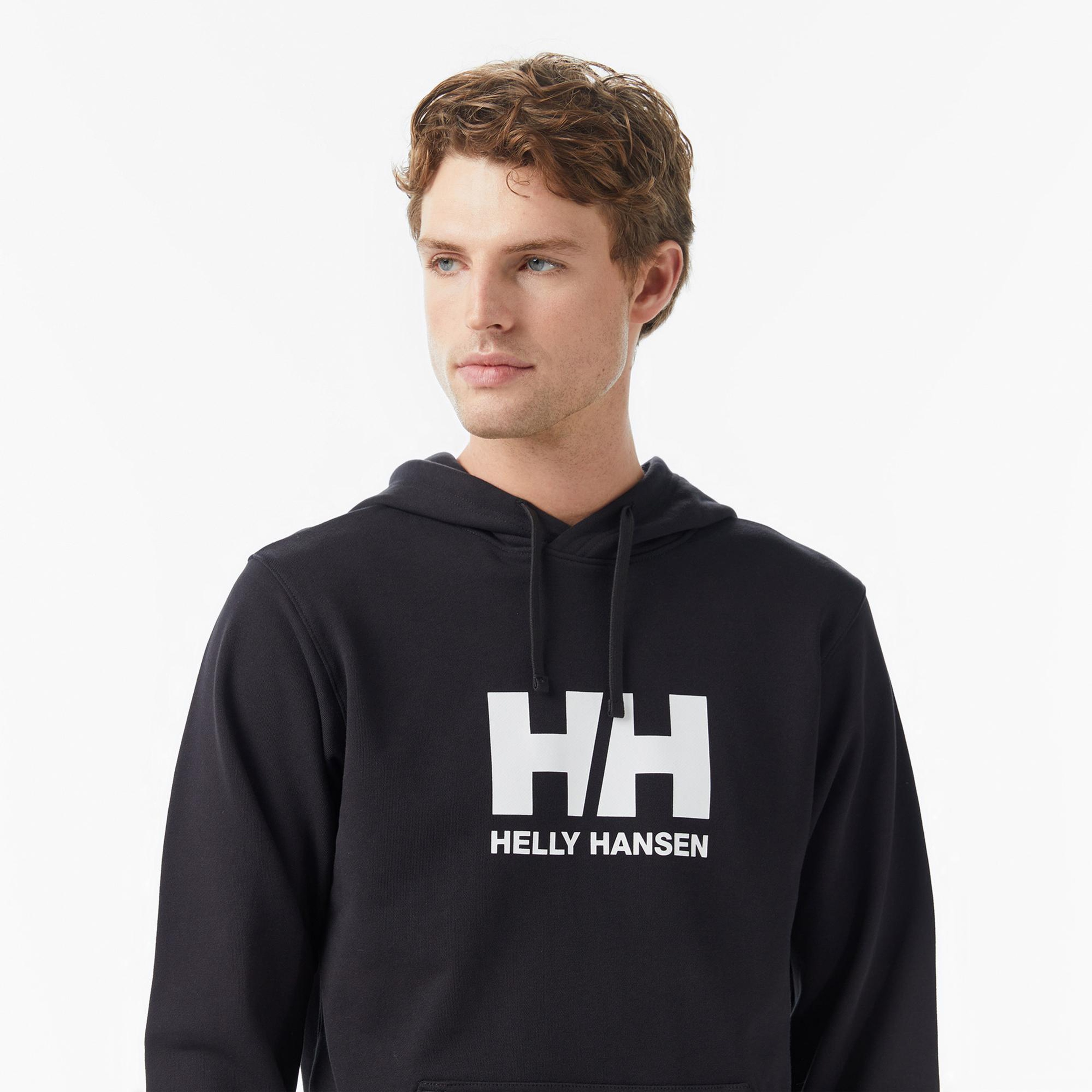 Helly Hansen Logo 3.0 Erkek Siyah Sweatshirt