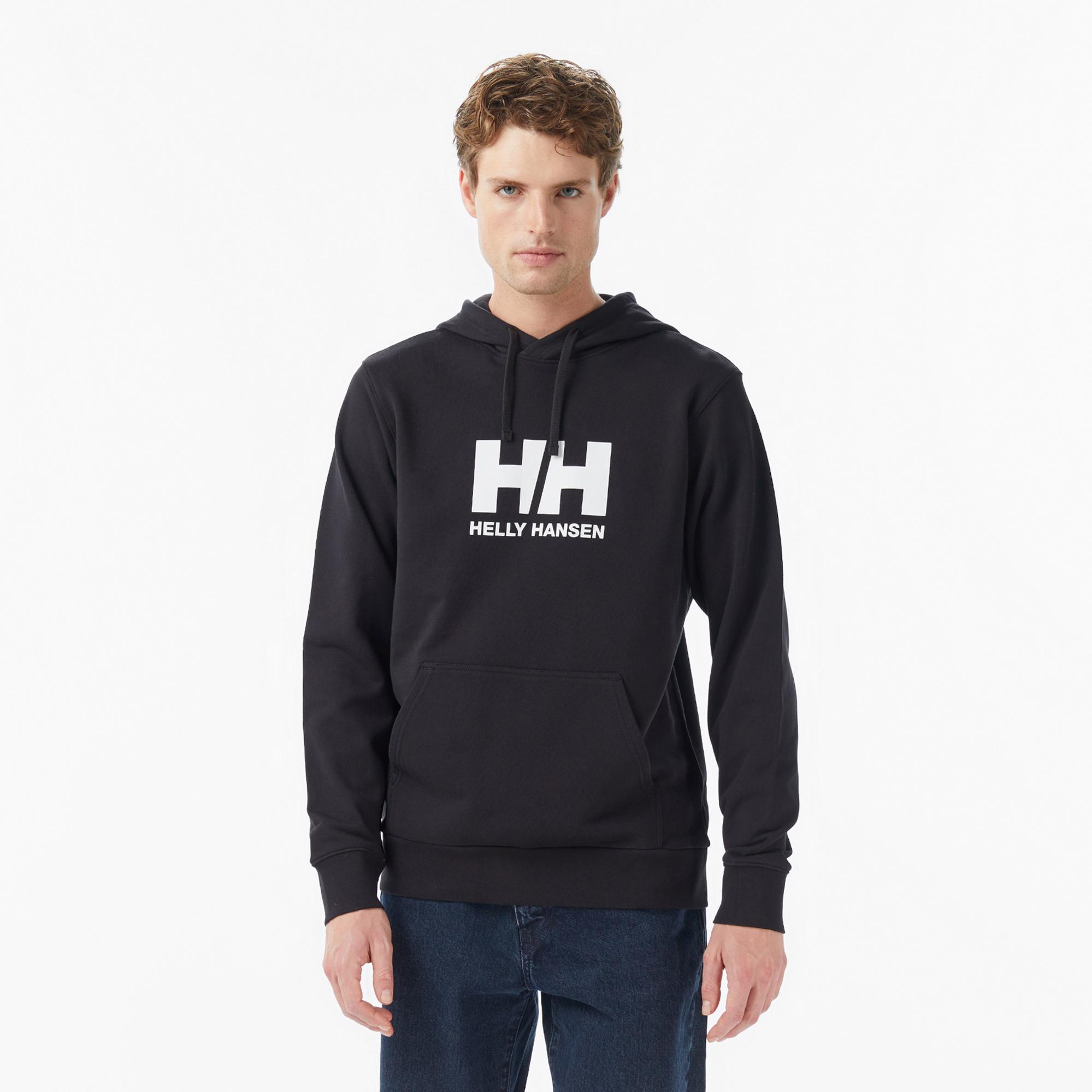 Helly Hansen Logo 3.0 Erkek Siyah Sweatshirt