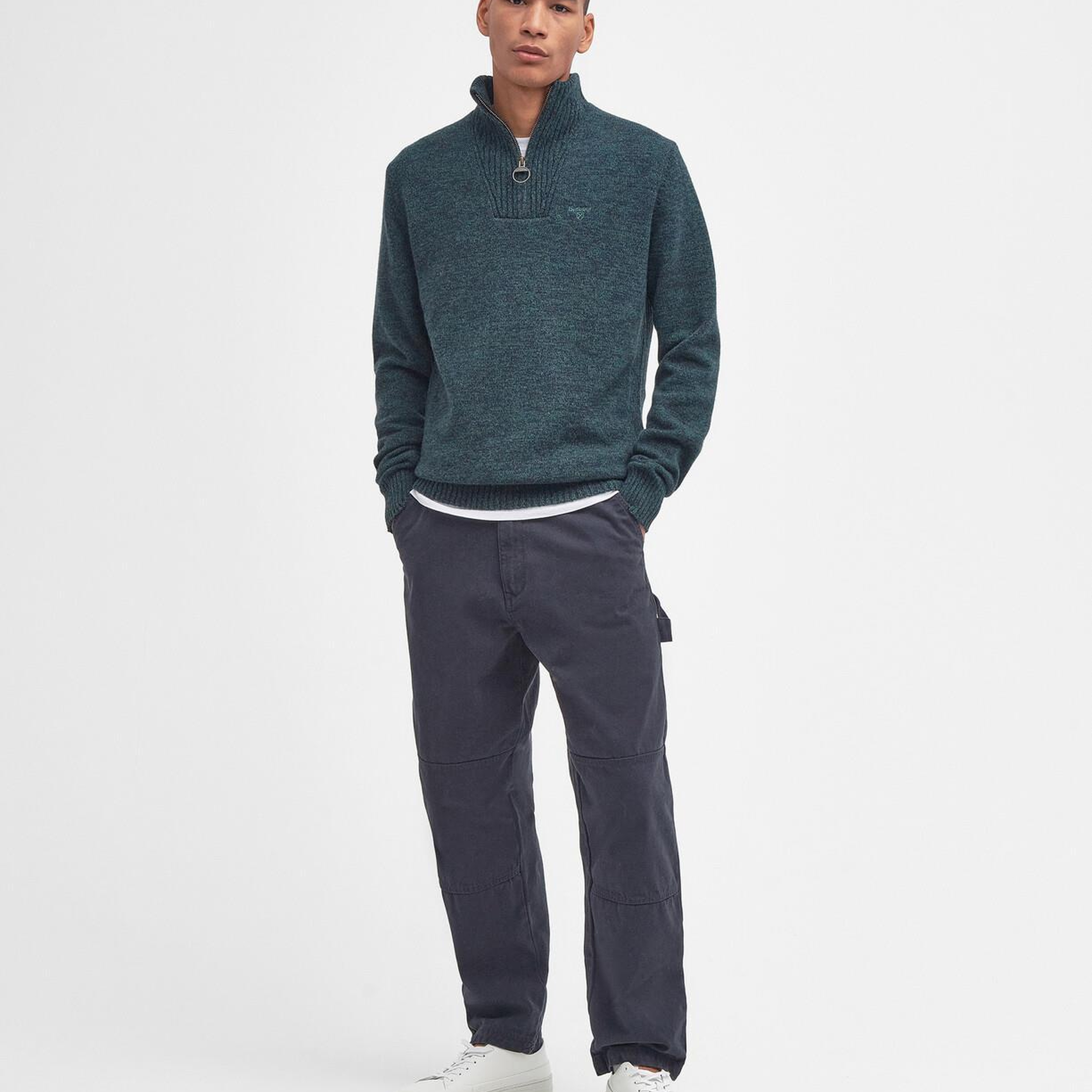 Barbour Essential Lambswool Half Zip Kazak