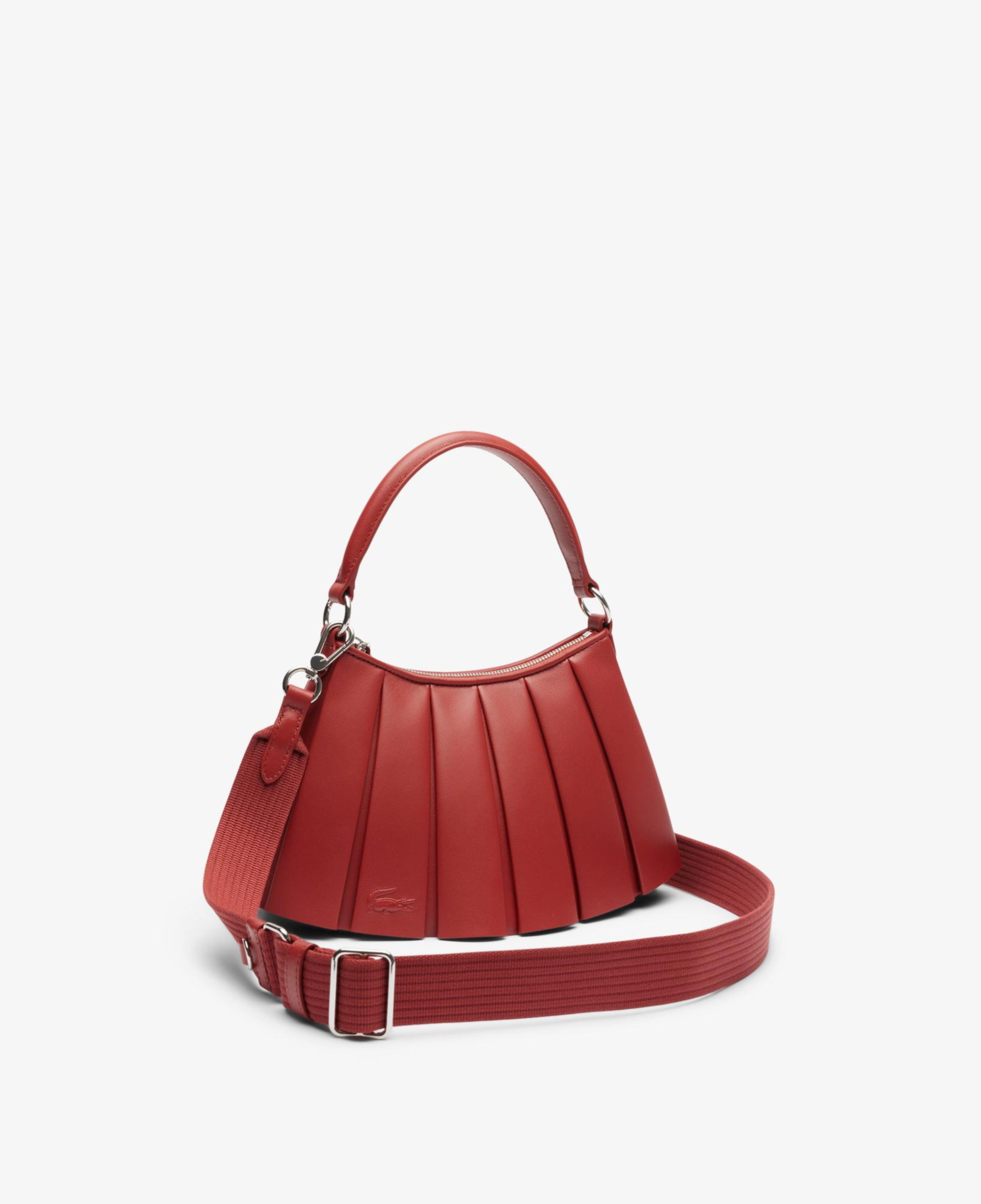 Lacoste Small Lenglen Kadın Deri Bordo Omuz Çantası